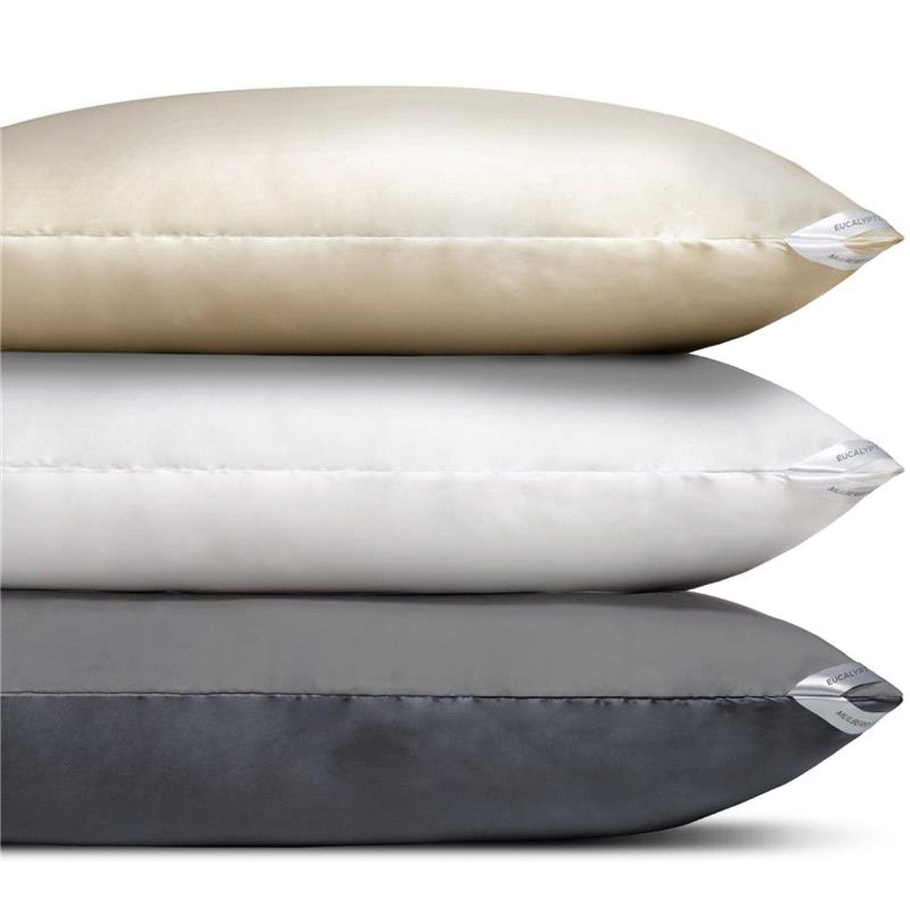 3 color variations of pillowcases stacked
