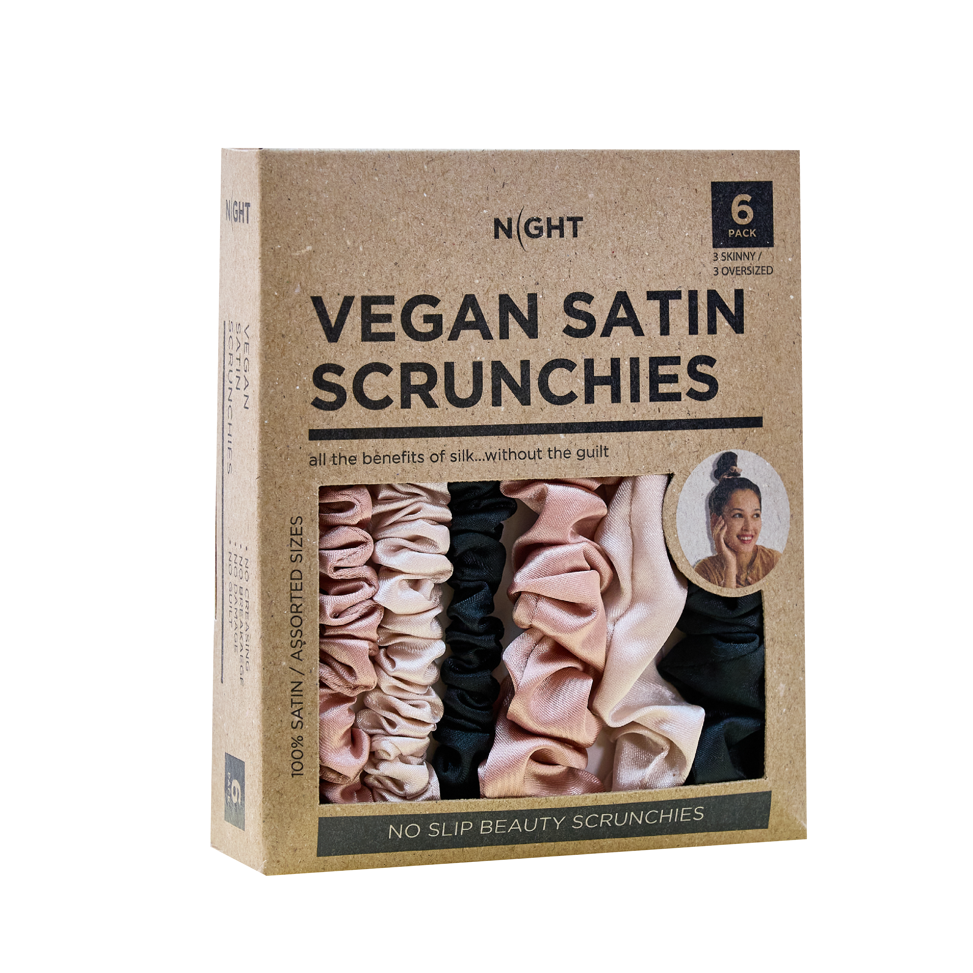 MEND Satin Scrunchies Satin Scrunchies, Skinny & Oversized