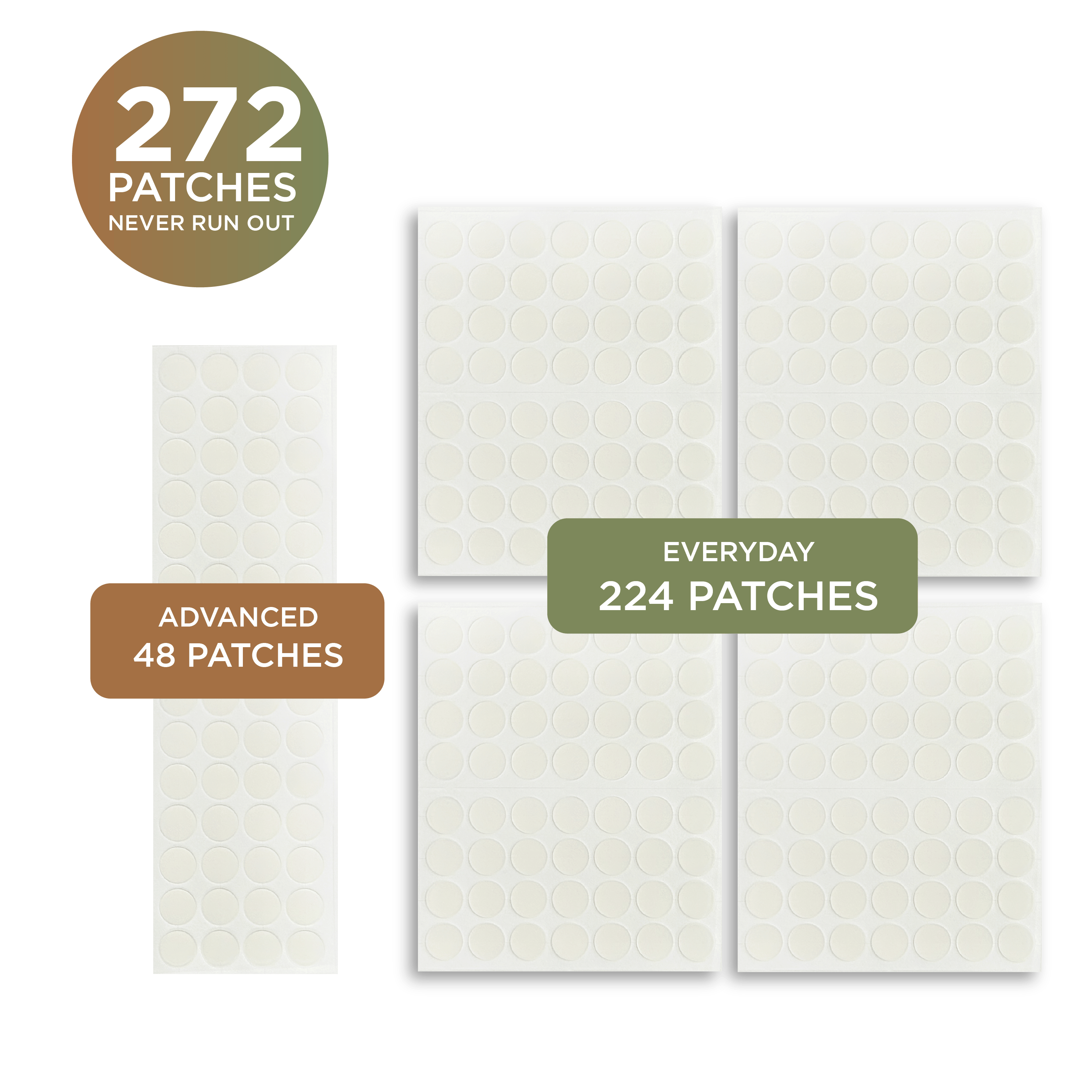 NIGHT Duplicate 272pk Pimple Patch Duo, Everyday & Advanced, 272 Ct