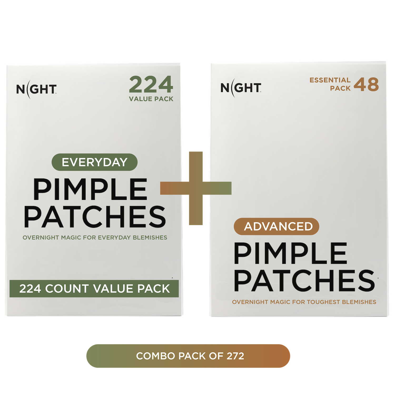 NIGHT Duplicate 272pk Pimple Patch Duo, Everyday & Advanced, 272 Ct