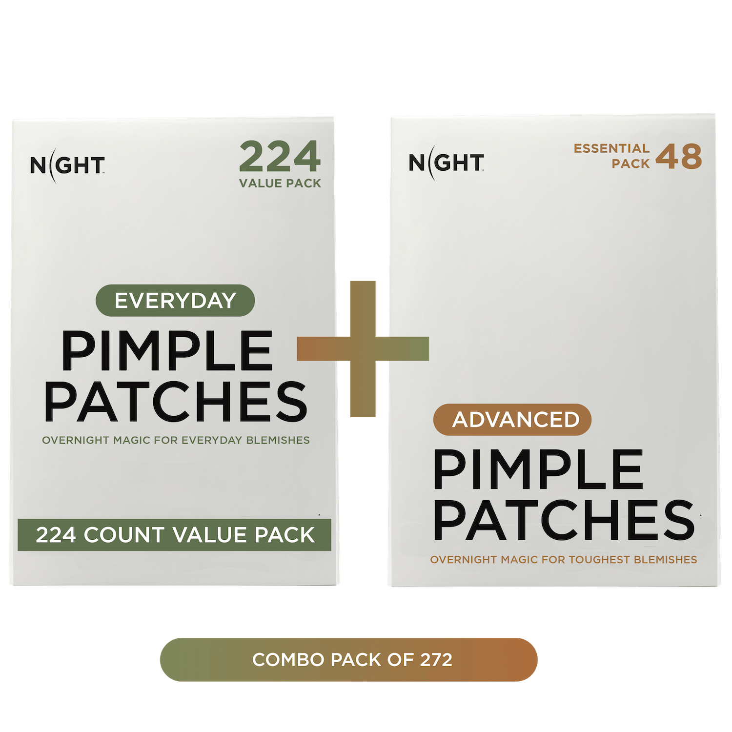 NIGHT Duplicate 272pk Pimple Patch Duo, Everyday & Advanced, 272 Ct