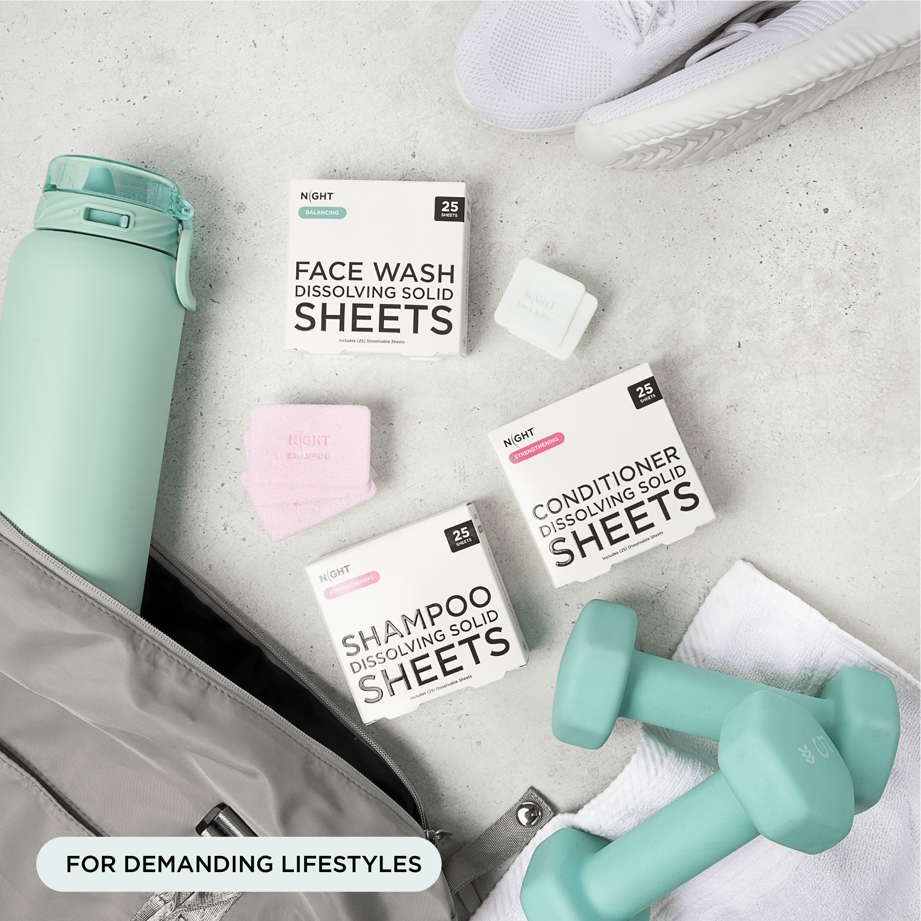 NIGHT Duplicate Magic Face Cleanser Sheets, Instantly Dissolves