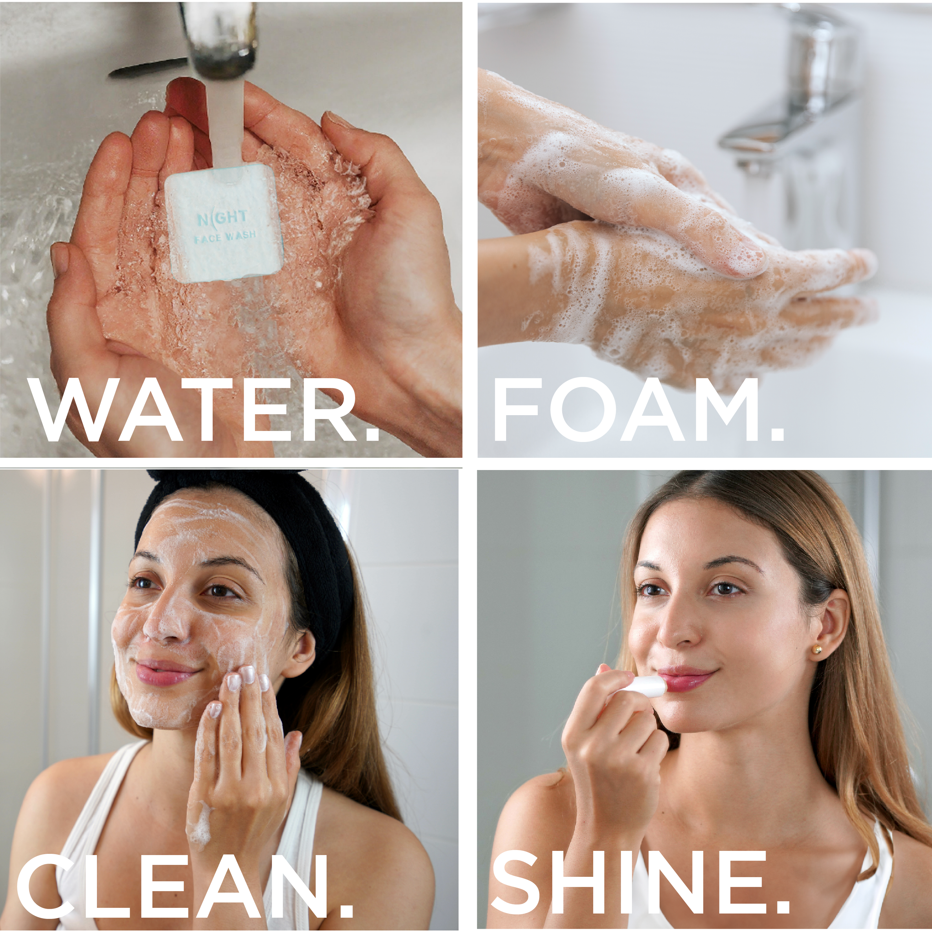 NIGHT Duplicate Magic Face Cleanser Sheets, Instantly Dissolves