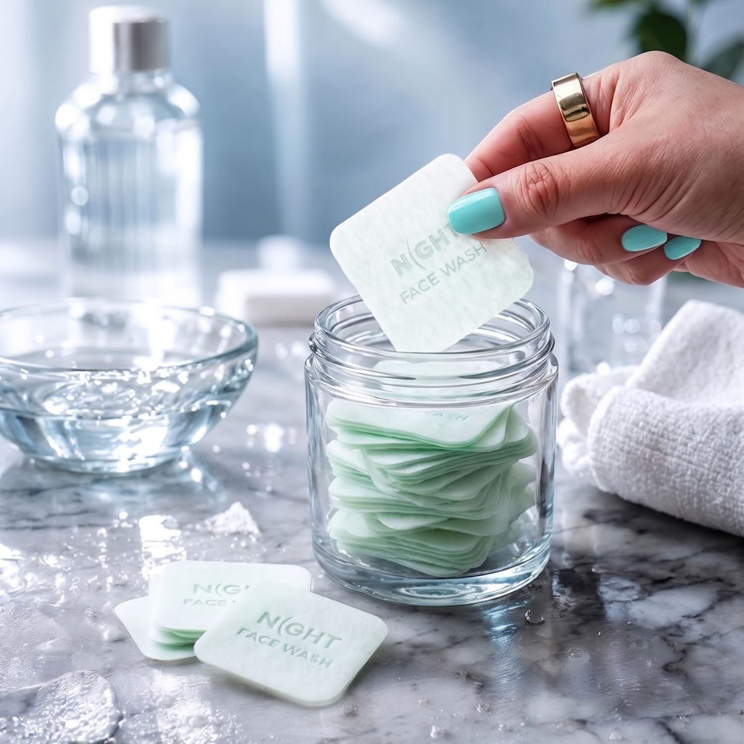 NIGHT Duplicate Magic Face Cleanser Sheets, Instantly Dissolves