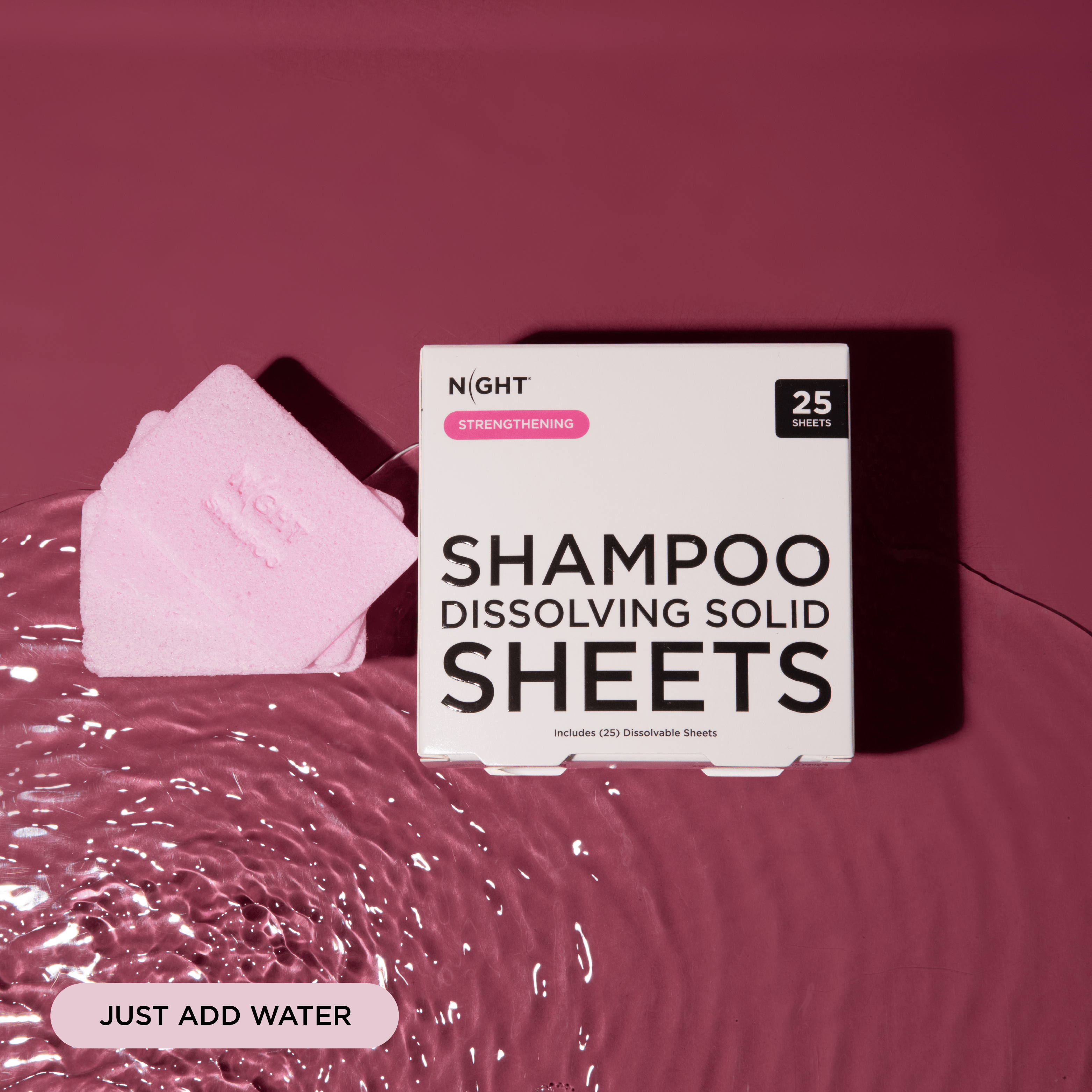 NIGHT Duplicate Magic Shampoo Sheets, Instantly Dissolves