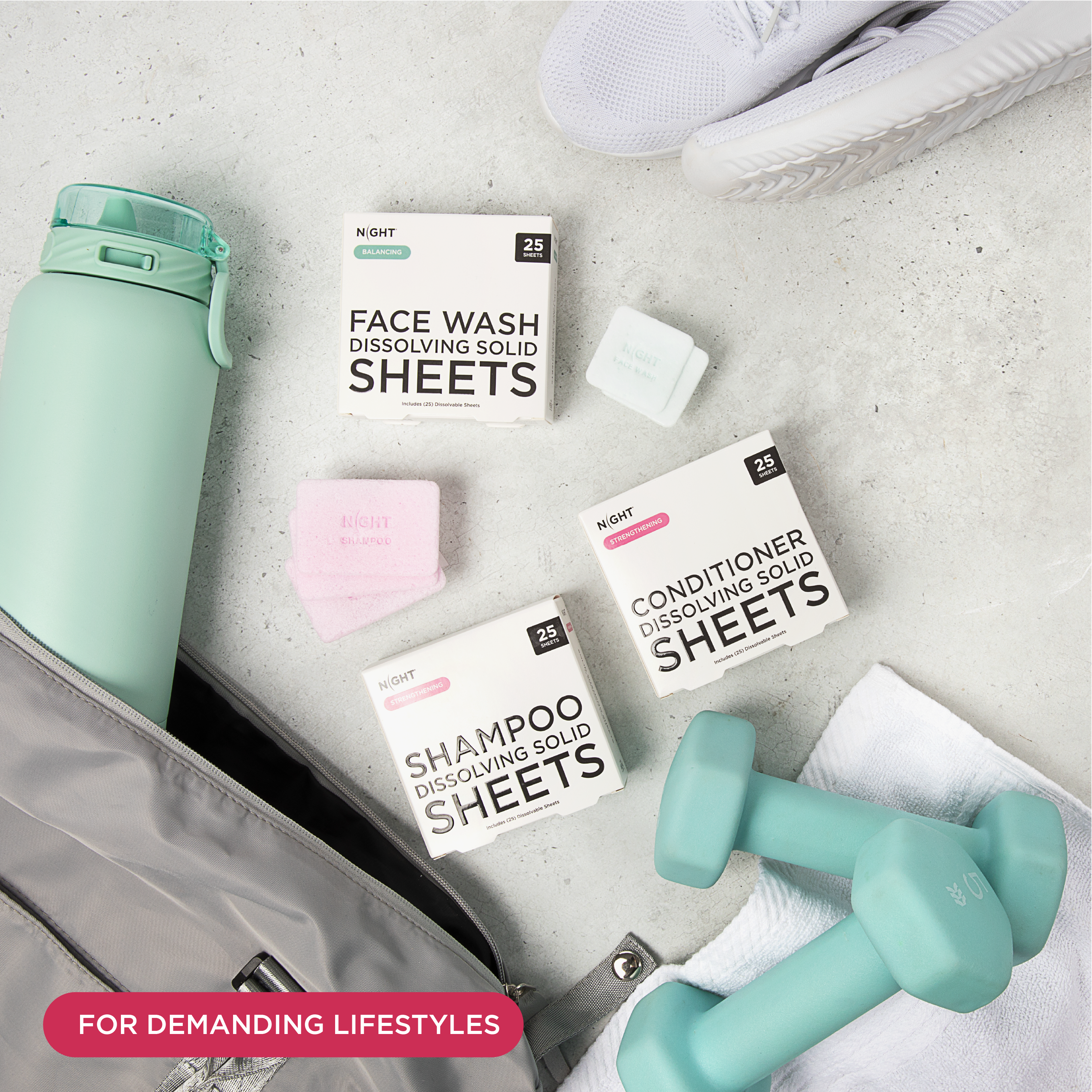 NIGHT Duplicate Magic Shampoo Sheets, Instantly Dissolves