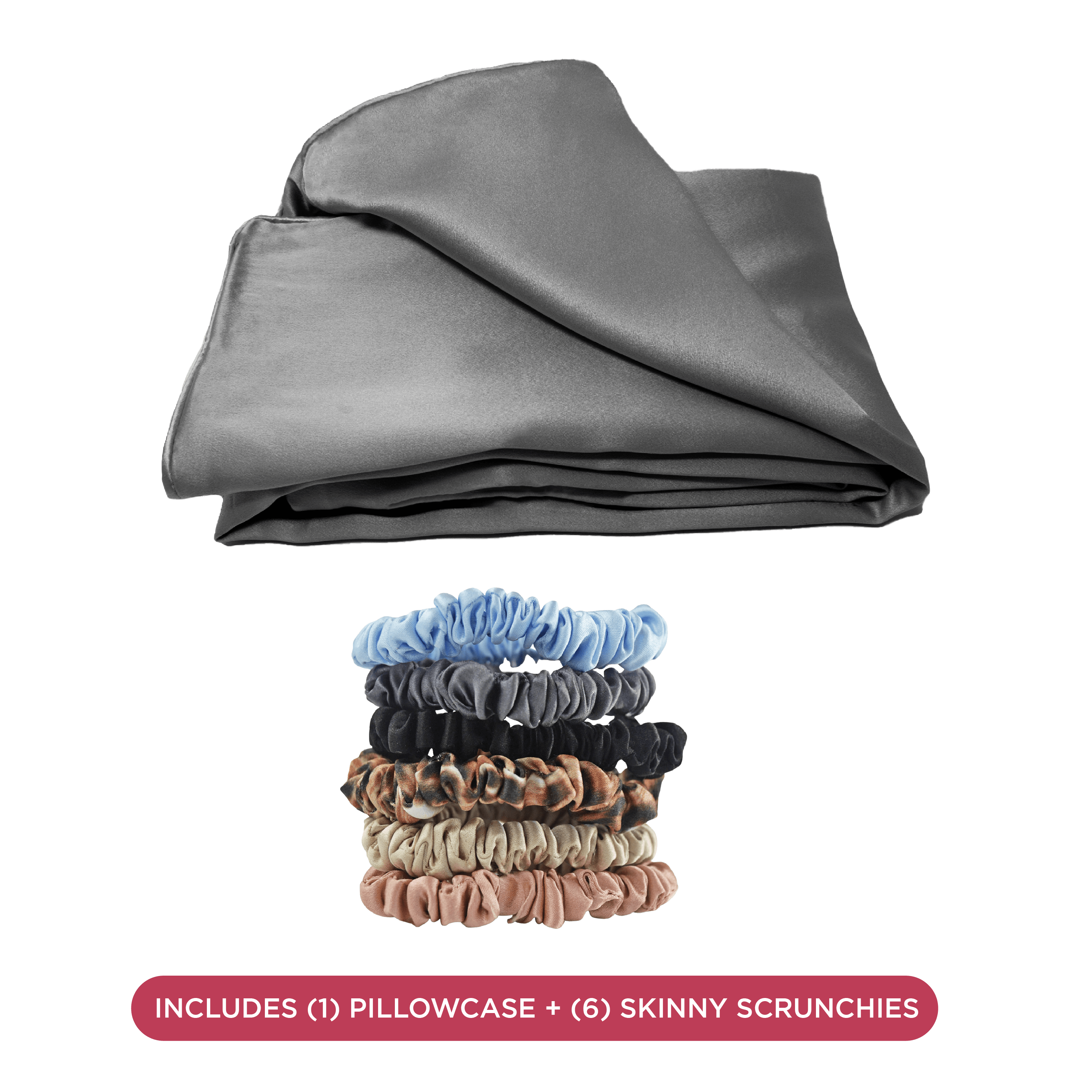 NIGHT Duplicate Silk Haircare Set, Pillowcase & Scrunchies