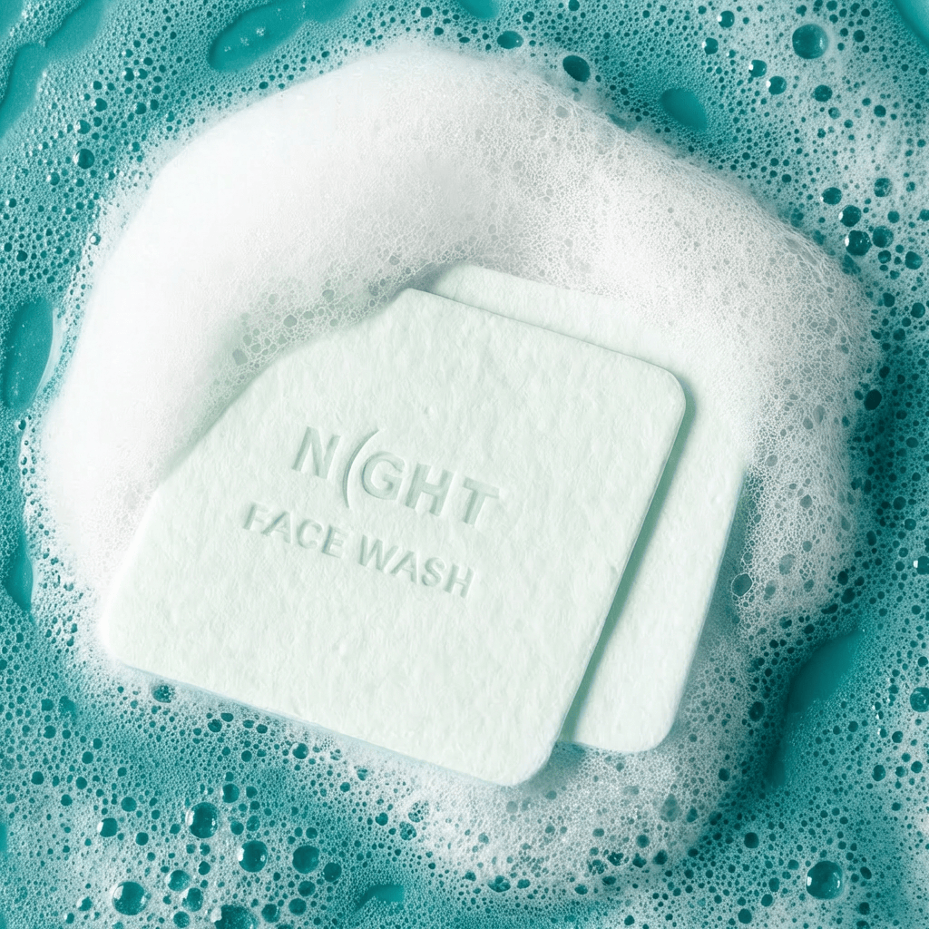 NIGHT Face Wash Magic Face Cleanser Sheets, Instantly Dissolves - 100 Sheets