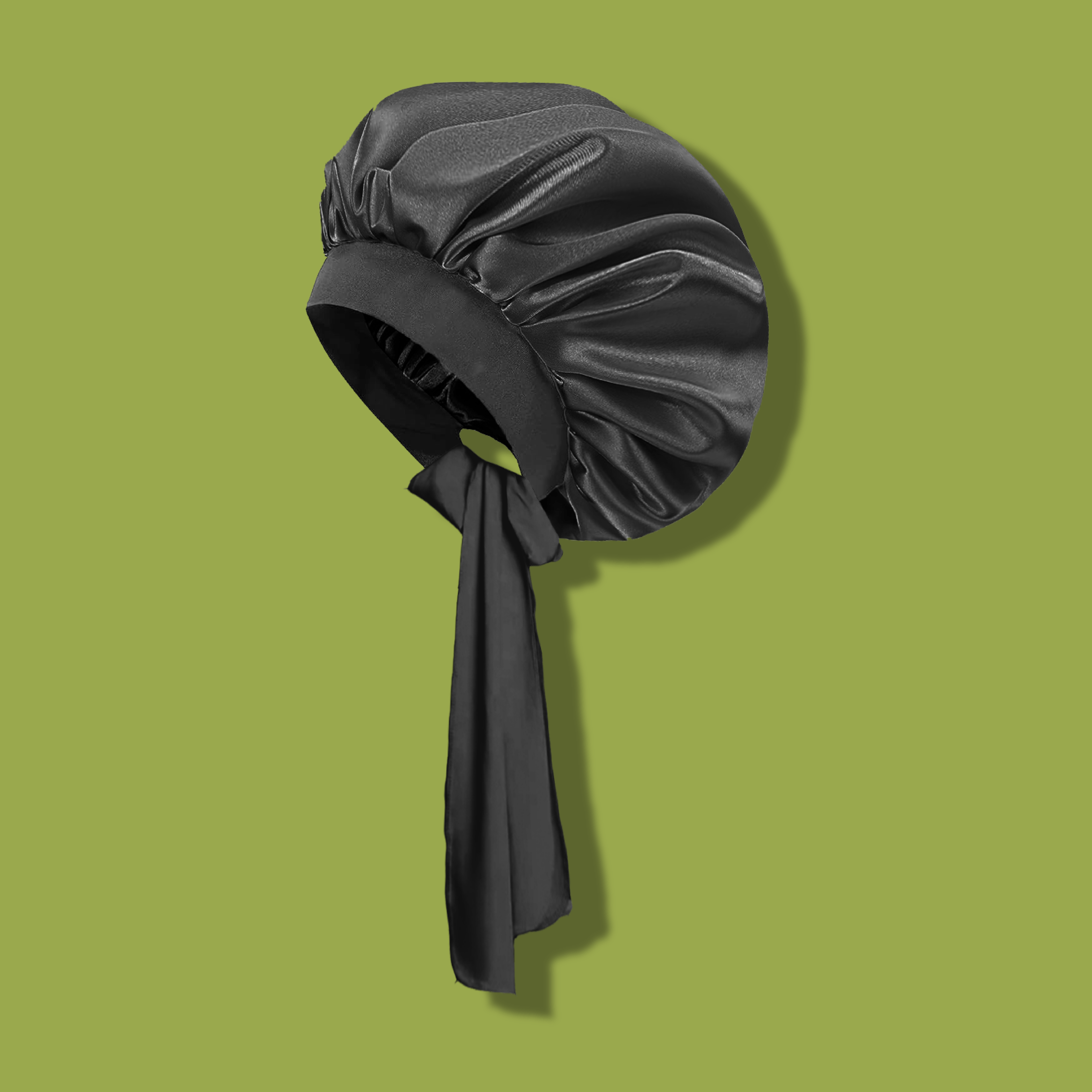NIGHT HAIR ACCESSORIES Satin Bonnet, Tie