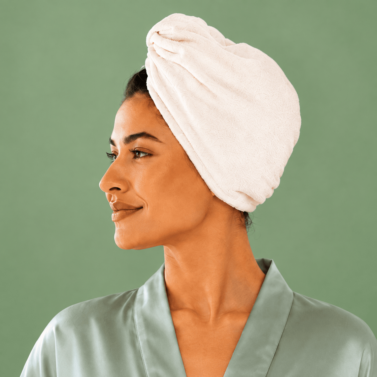 NIGHT HAIR ACCESSORIES Spa White / 1-Pack Quick Dry Hair Towel
