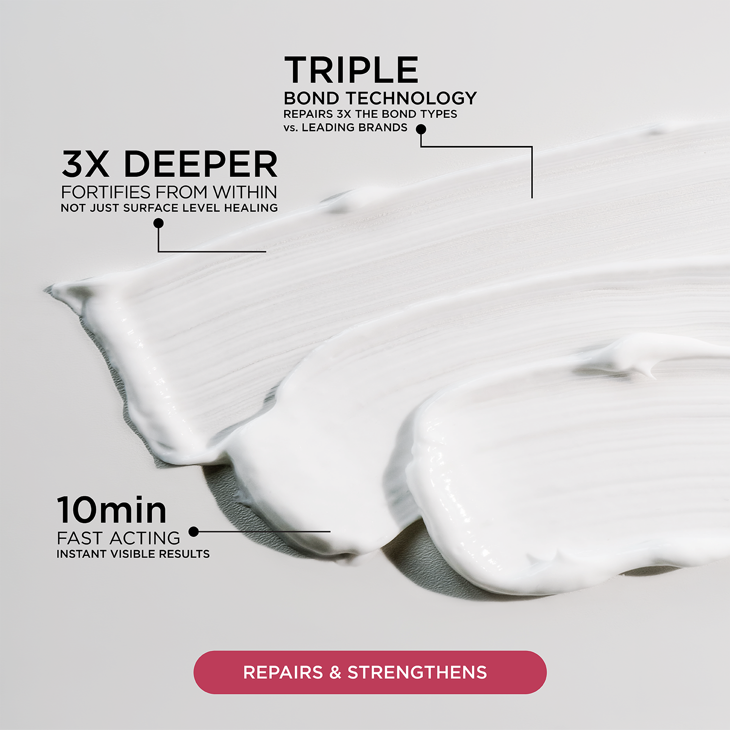 NIGHT Hair Bond Cream 10.1 fl Oz Bonding Cream (Rinse Out), Hair Repair