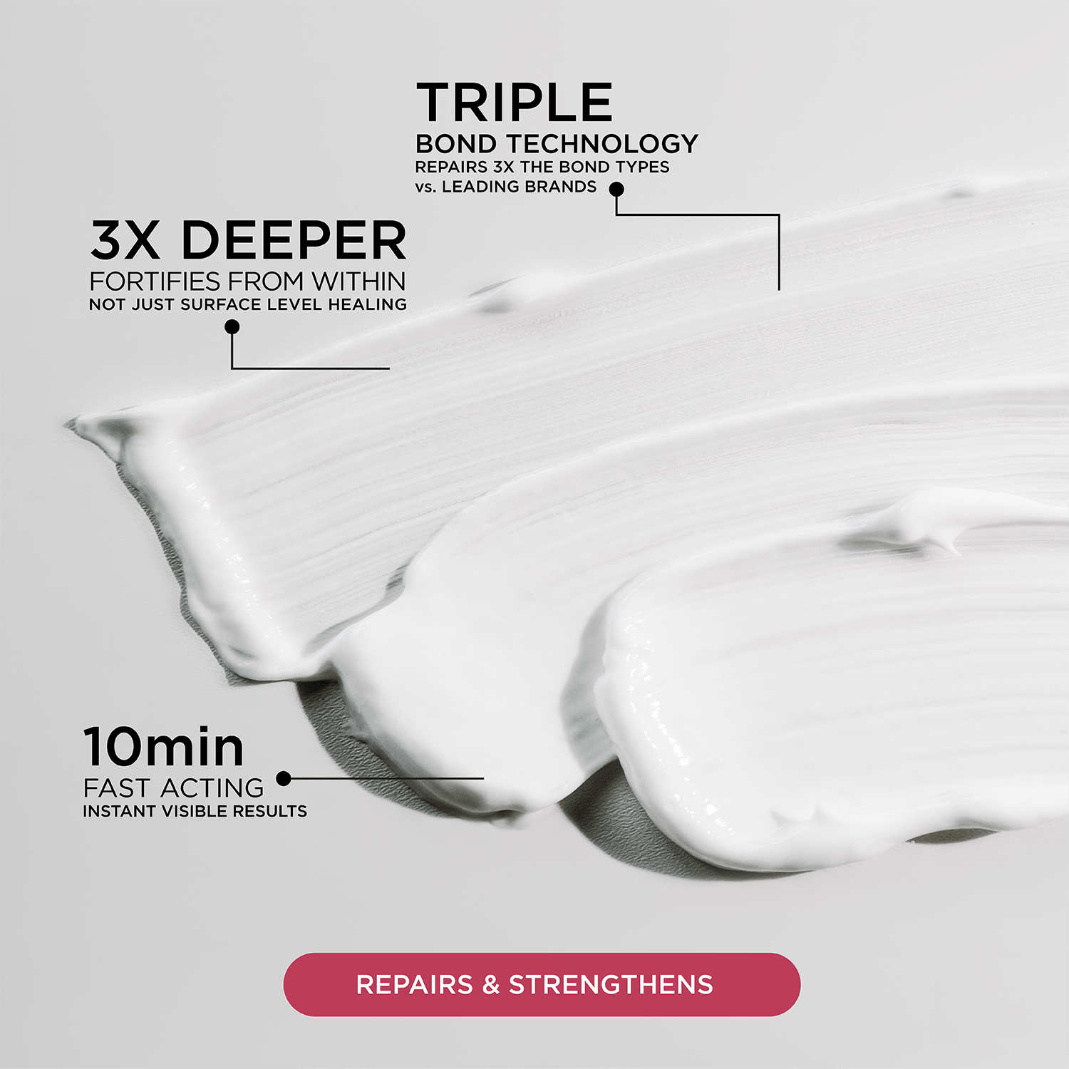 NIGHT Hair Bond Cream 10.1 fl Oz Bonding Cream (Rinse Out), Hair Repair