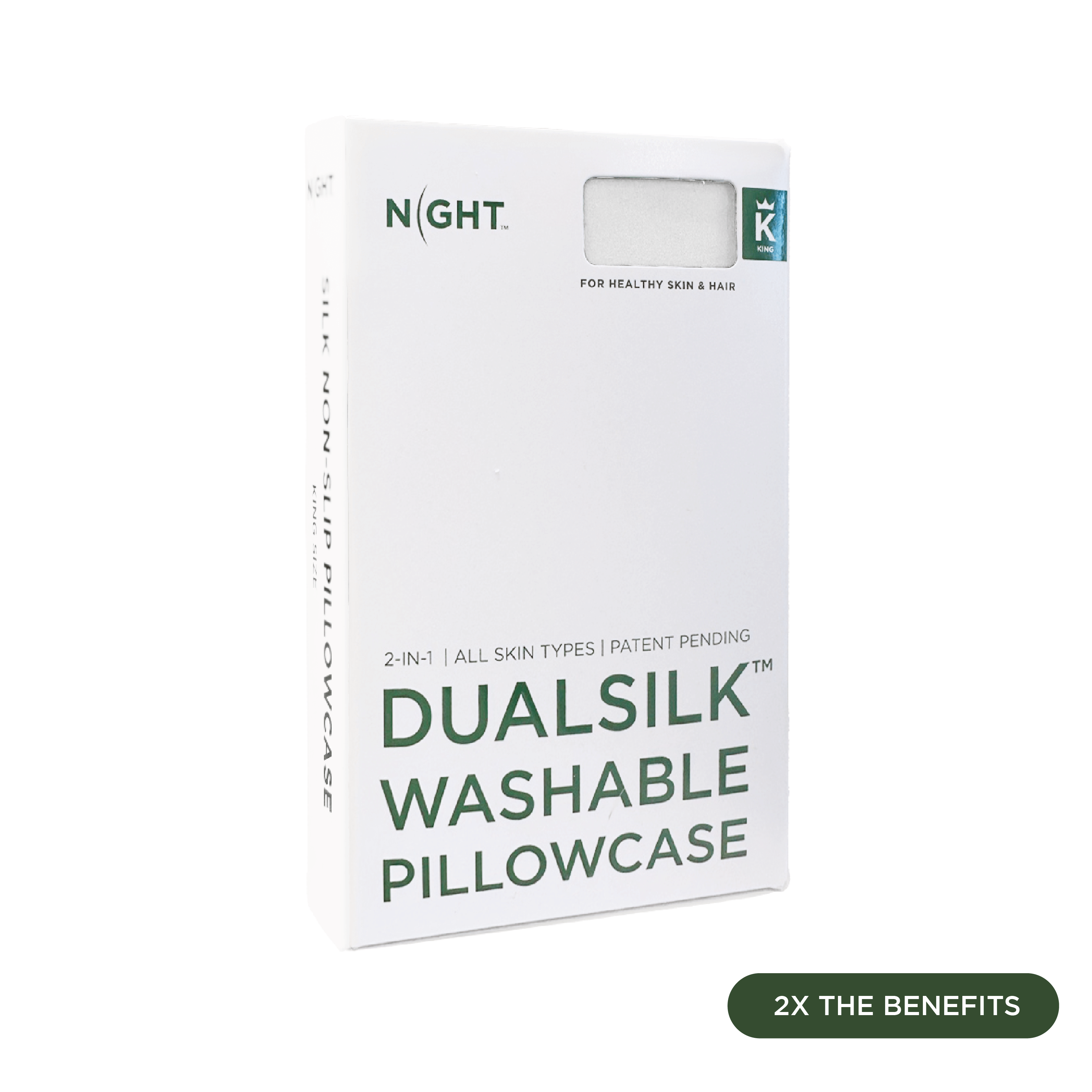 NIGHT PC Dual DualSilk® Washable Pillowcase