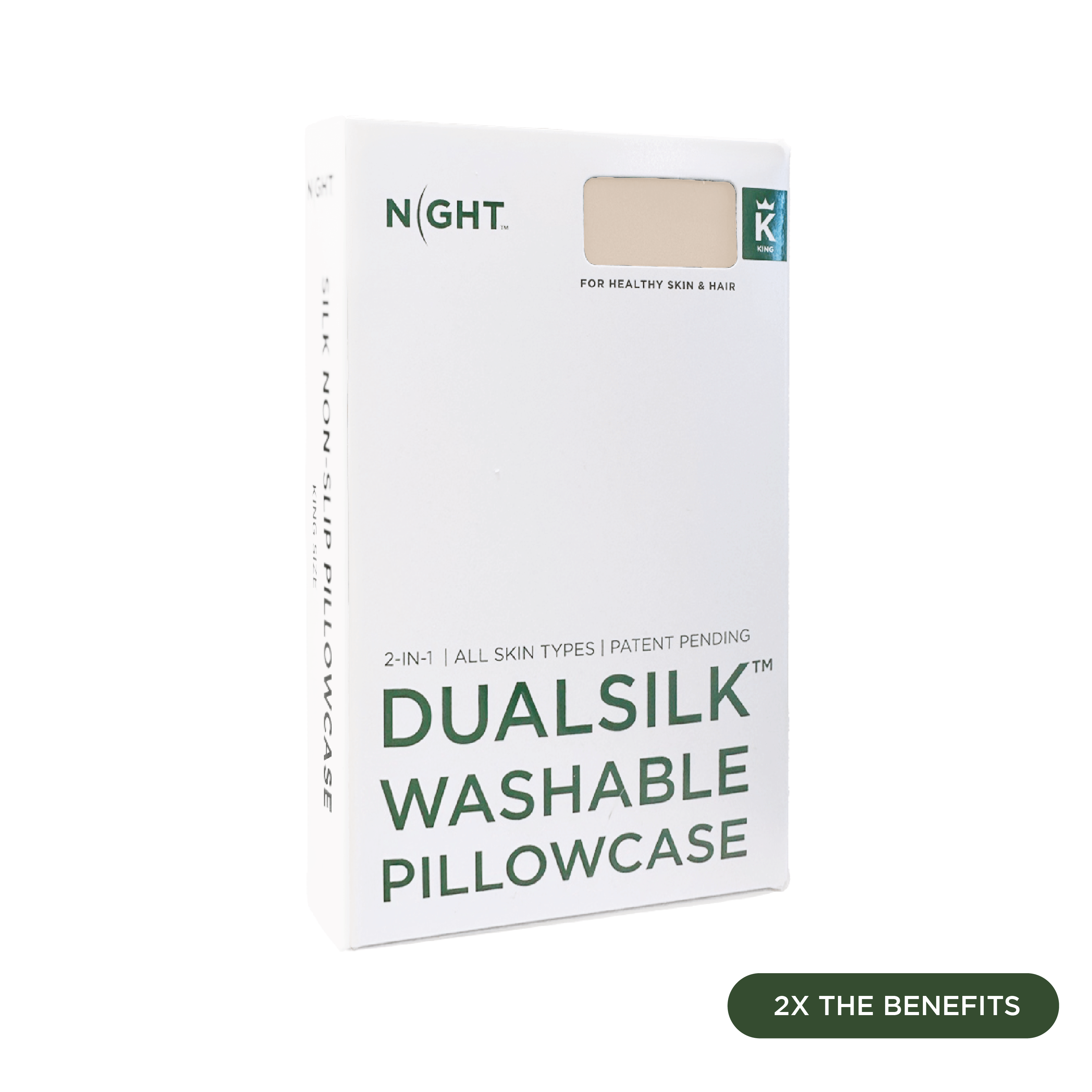 NIGHT PC Dual DualSilk® Washable Pillowcase