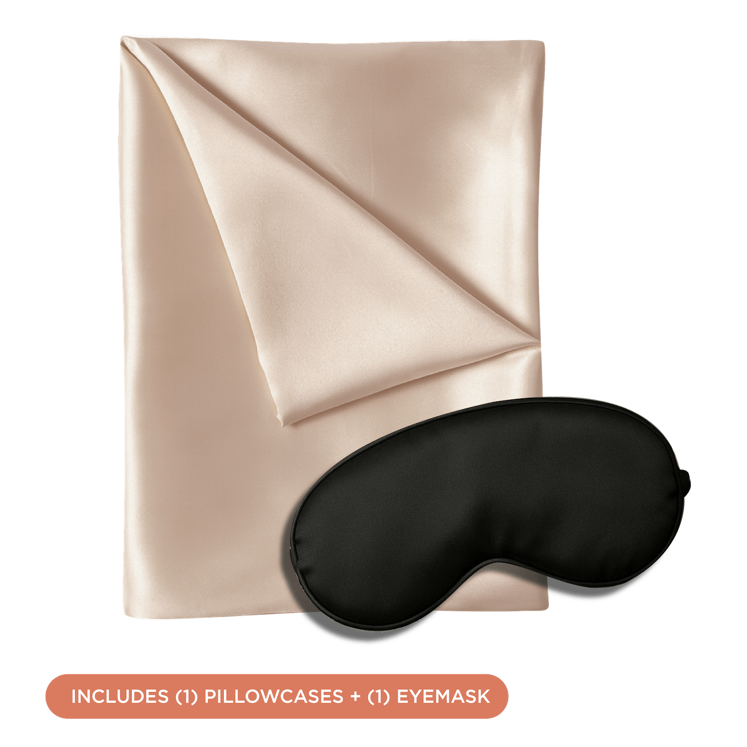 NIGHT PC + Eyemask Satin Sleep Set, Pillowcase & Sleep Mask