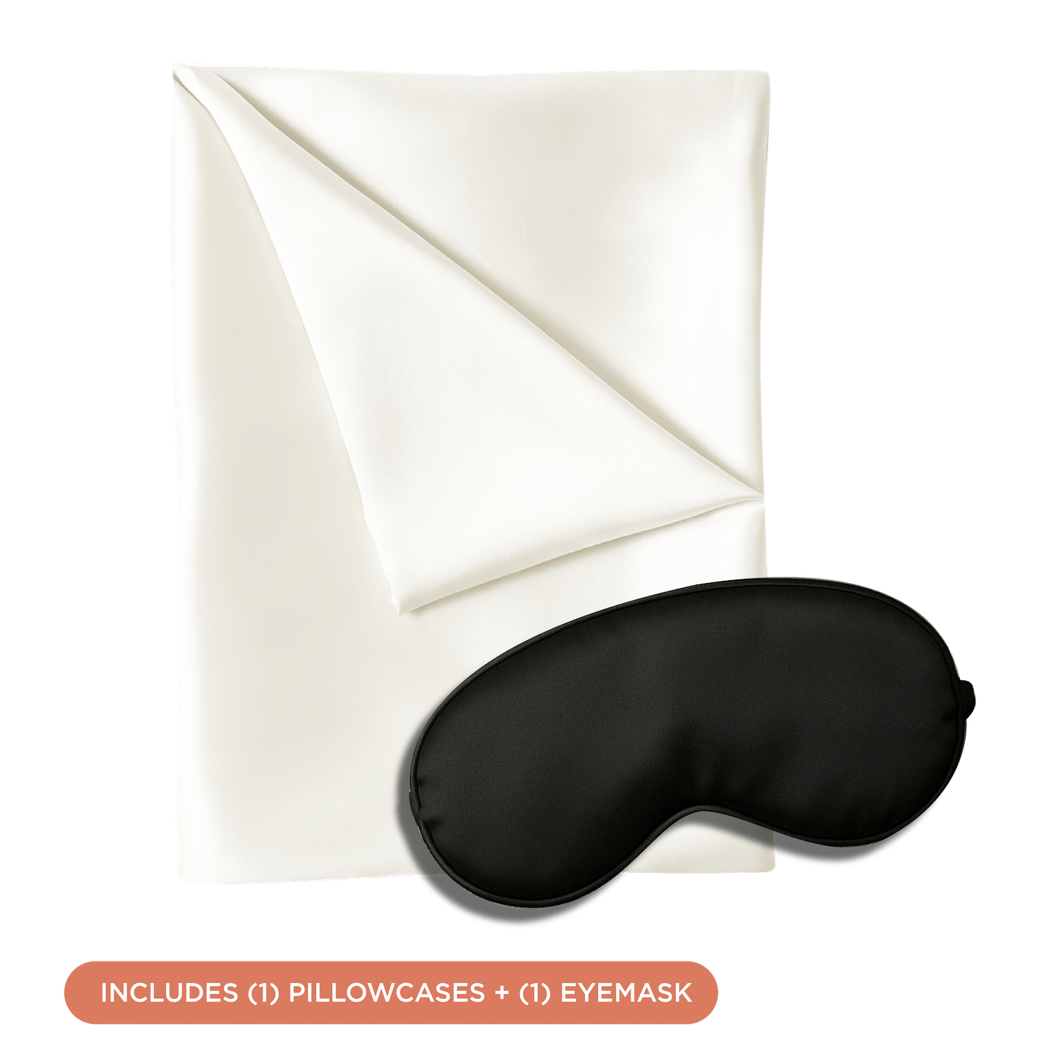 NIGHT PC + Eyemask Satin Sleep Set, Pillowcase & Sleep Mask