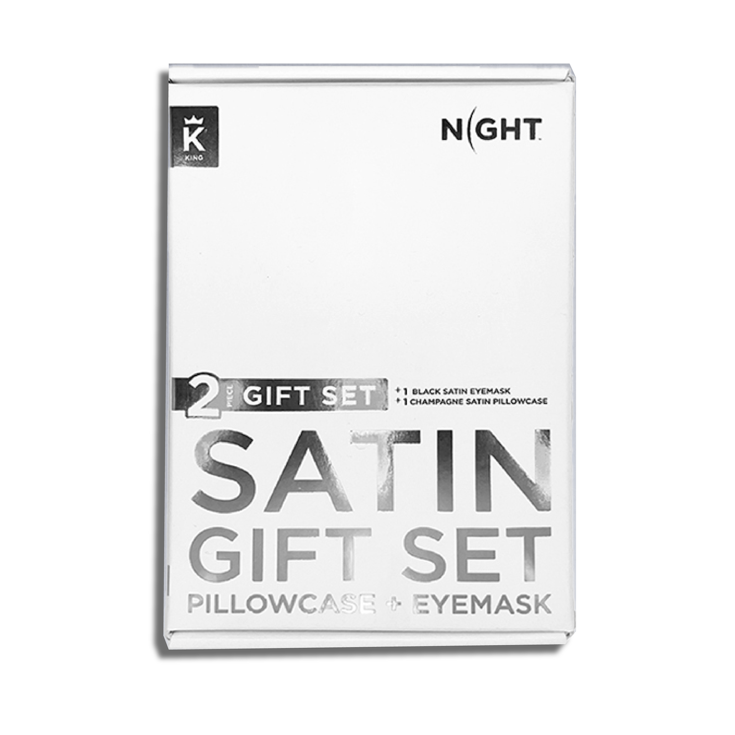 NIGHT PC + Eyemask Satin Sleep Set, Pillowcase & Sleep Mask