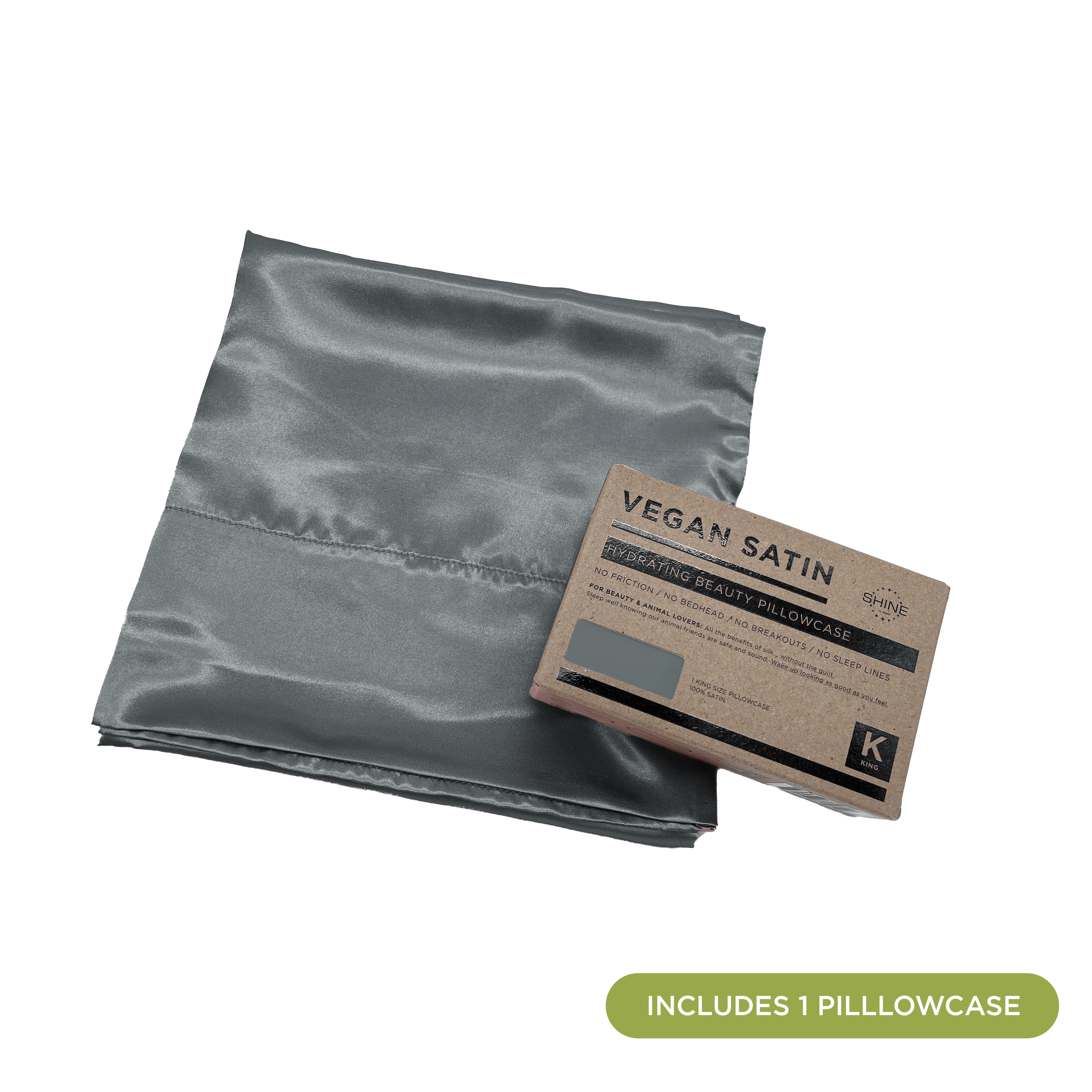 NIGHT PC Satin Vegan Satin Pillowcase