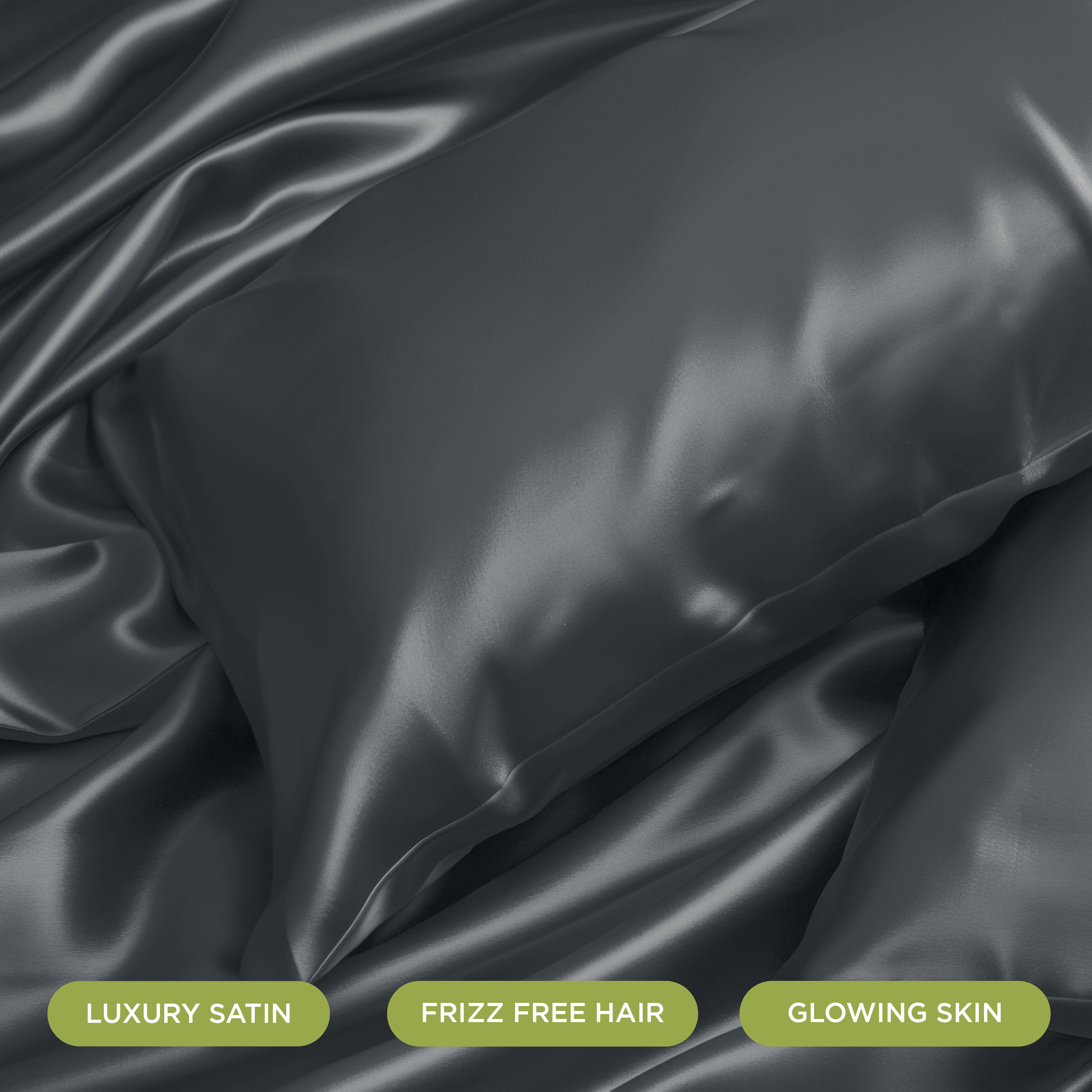 NIGHT PC Satin Vegan Satin Pillowcase