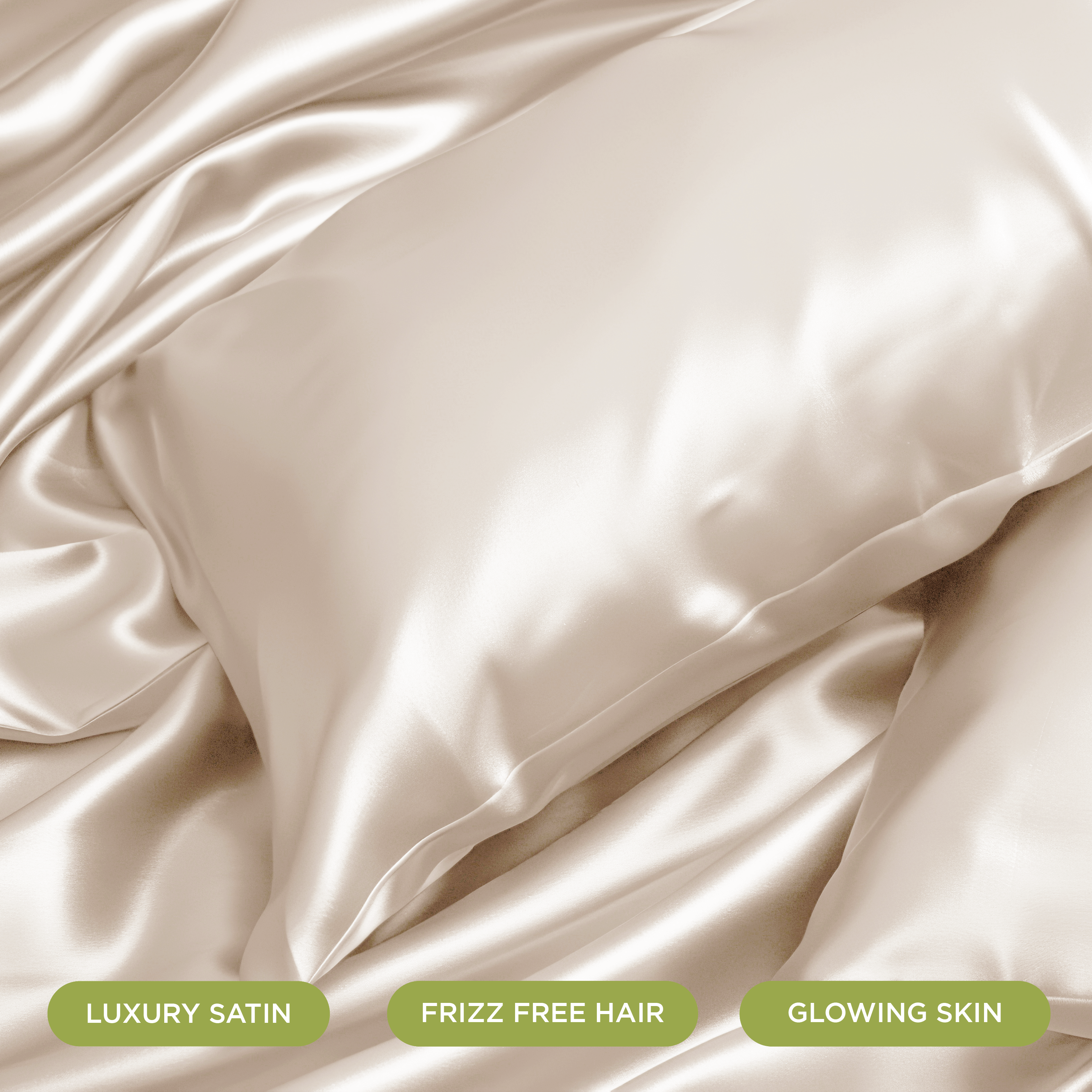 NIGHT PC Satin Vegan Satin Pillowcase