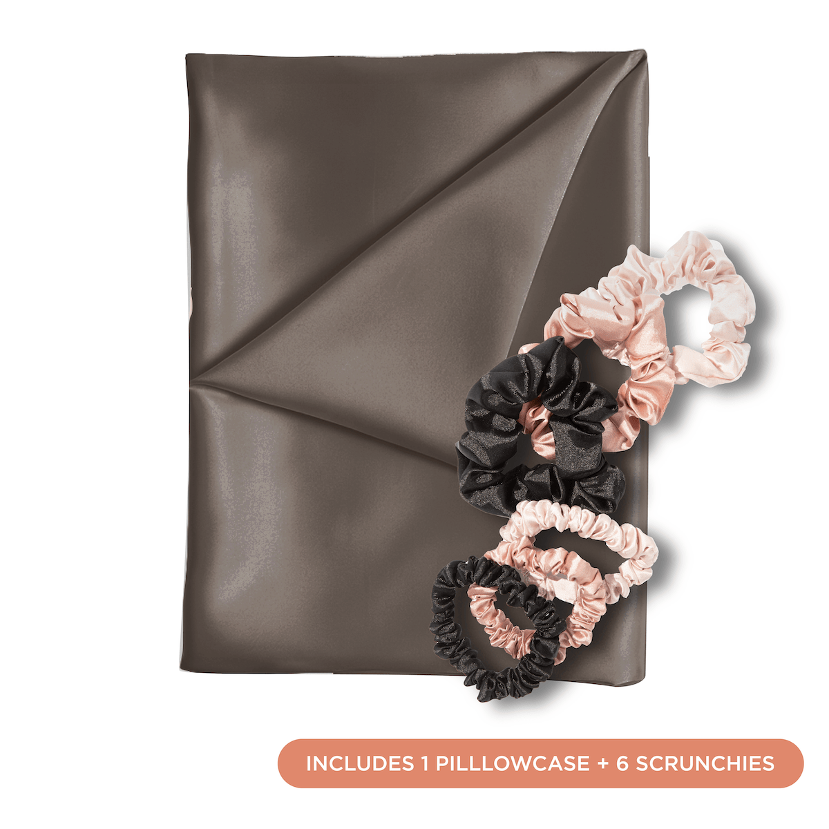 NIGHT PC + Scrunchie Satin Haircare Set, Pillowcase & Scrunchies