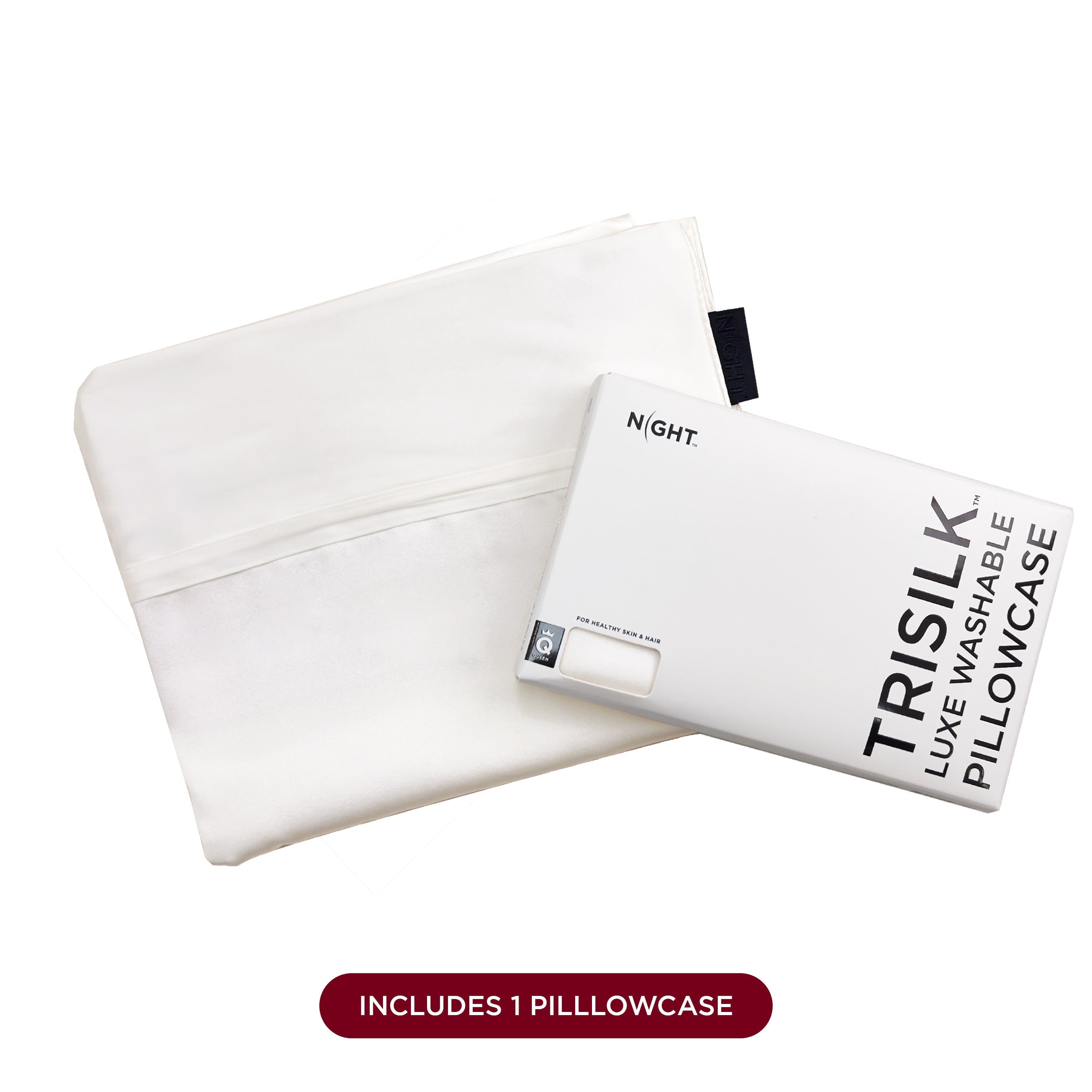 NIGHT PC Silk TriSilk® Washable Pillowcase