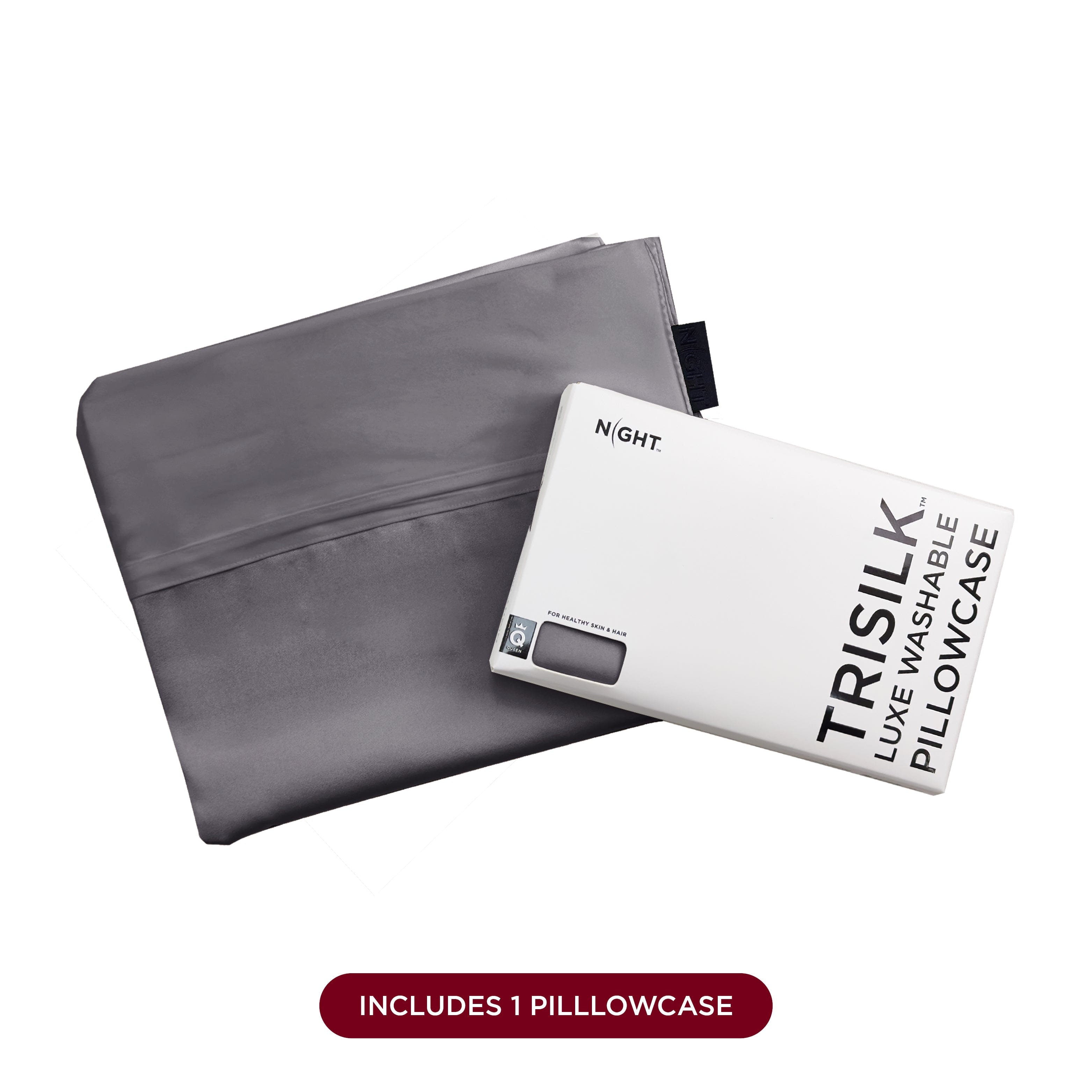 NIGHT PC Silk TriSilk® Washable Pillowcase