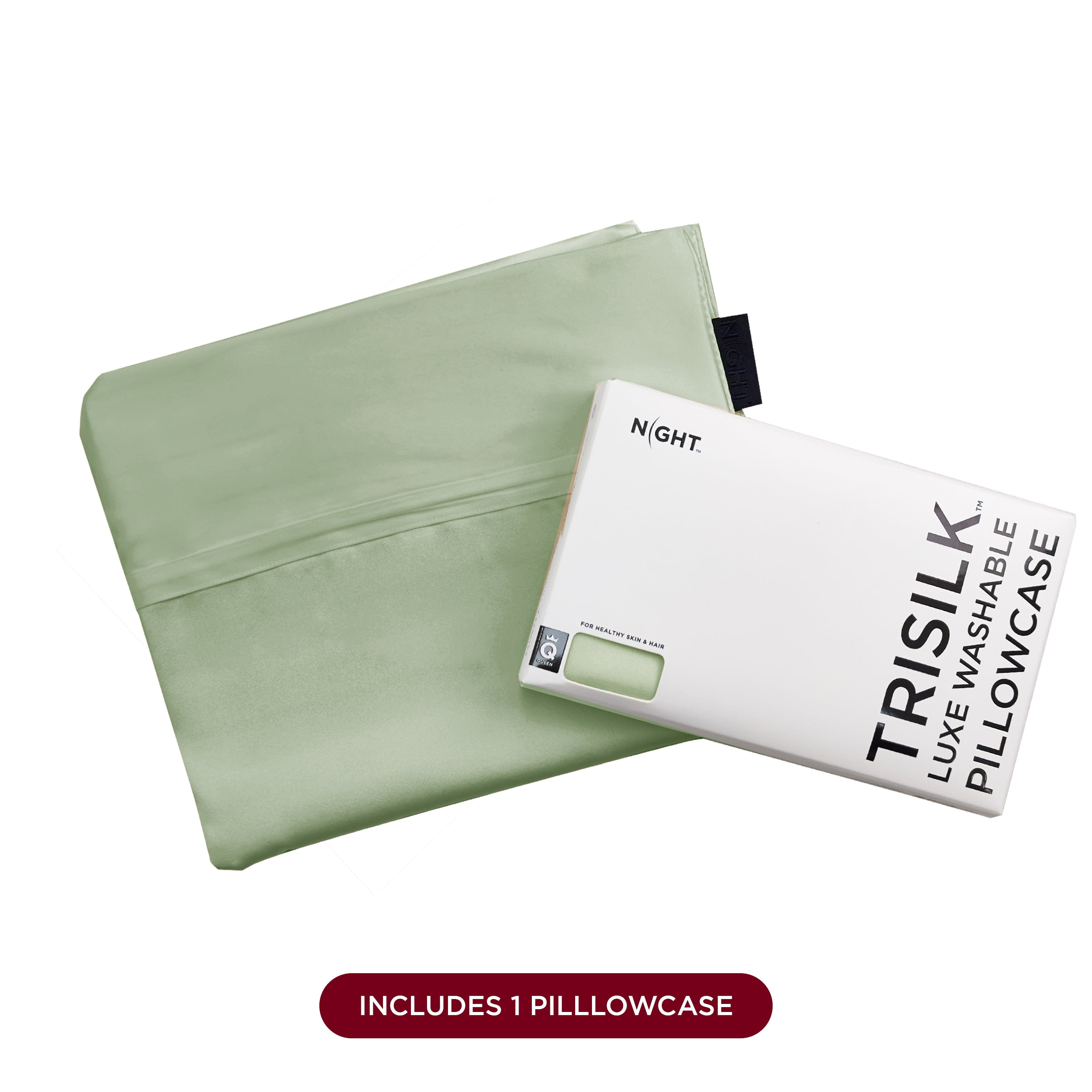 NIGHT PC Silk TriSilk® Washable Pillowcase