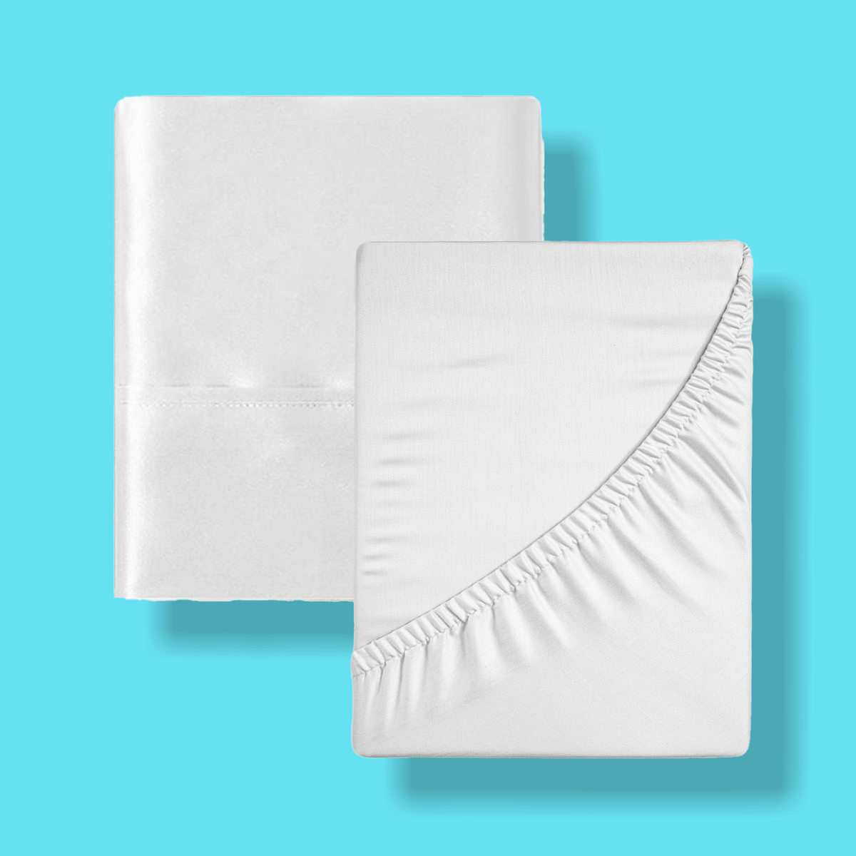 NIGHT SH Cooling Fitted / Queen / White CHILL Cooling Nylon Sheets (Separates)