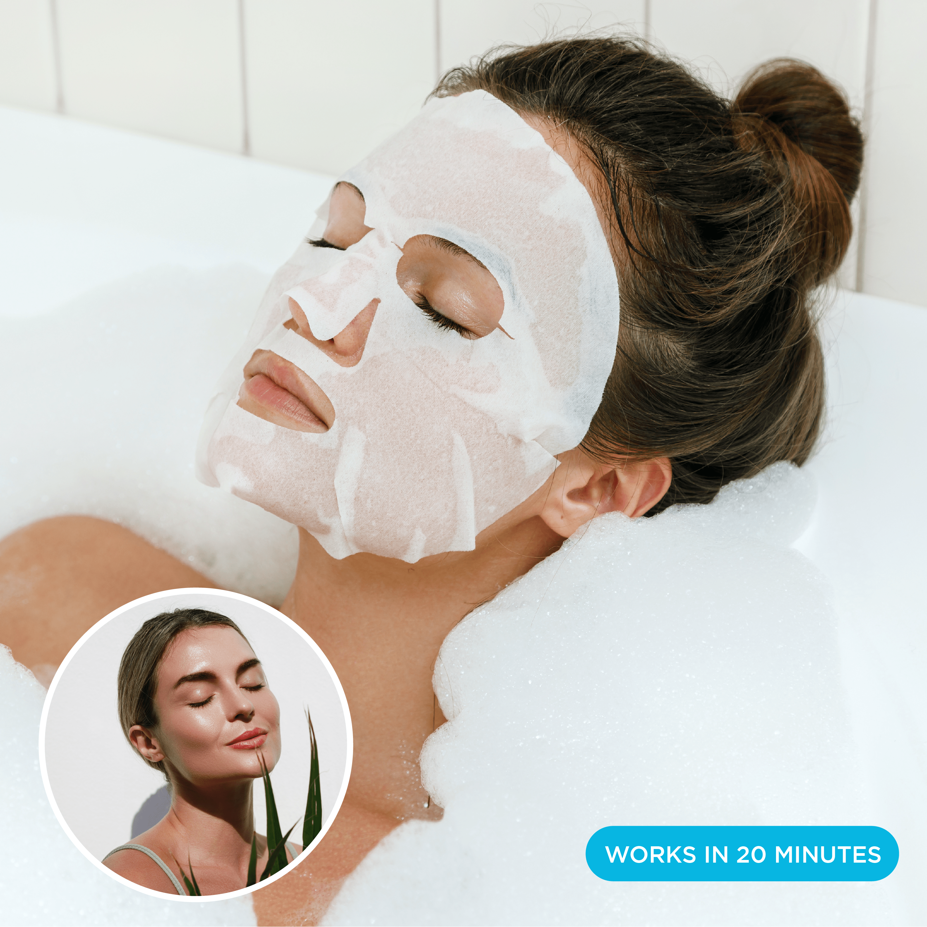 NIGHT Sheet Mask Silk + Hyaluronic Acid Sheet Masks