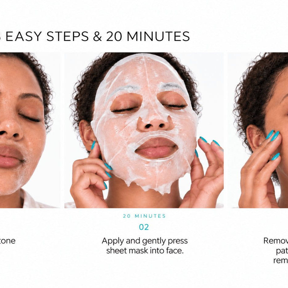 NIGHT Sheet Mask Sheet Mask, Hyaluronic Acid, Extra Serum