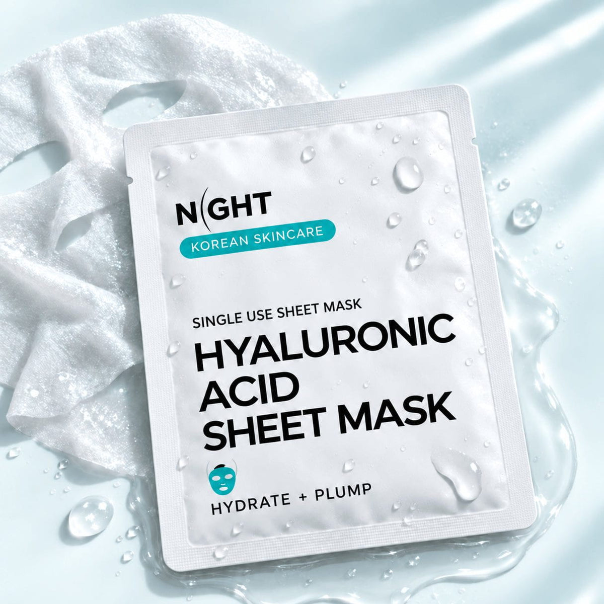 NIGHT Sheet Mask Sheet Mask, Hyaluronic Acid, Extra Serum