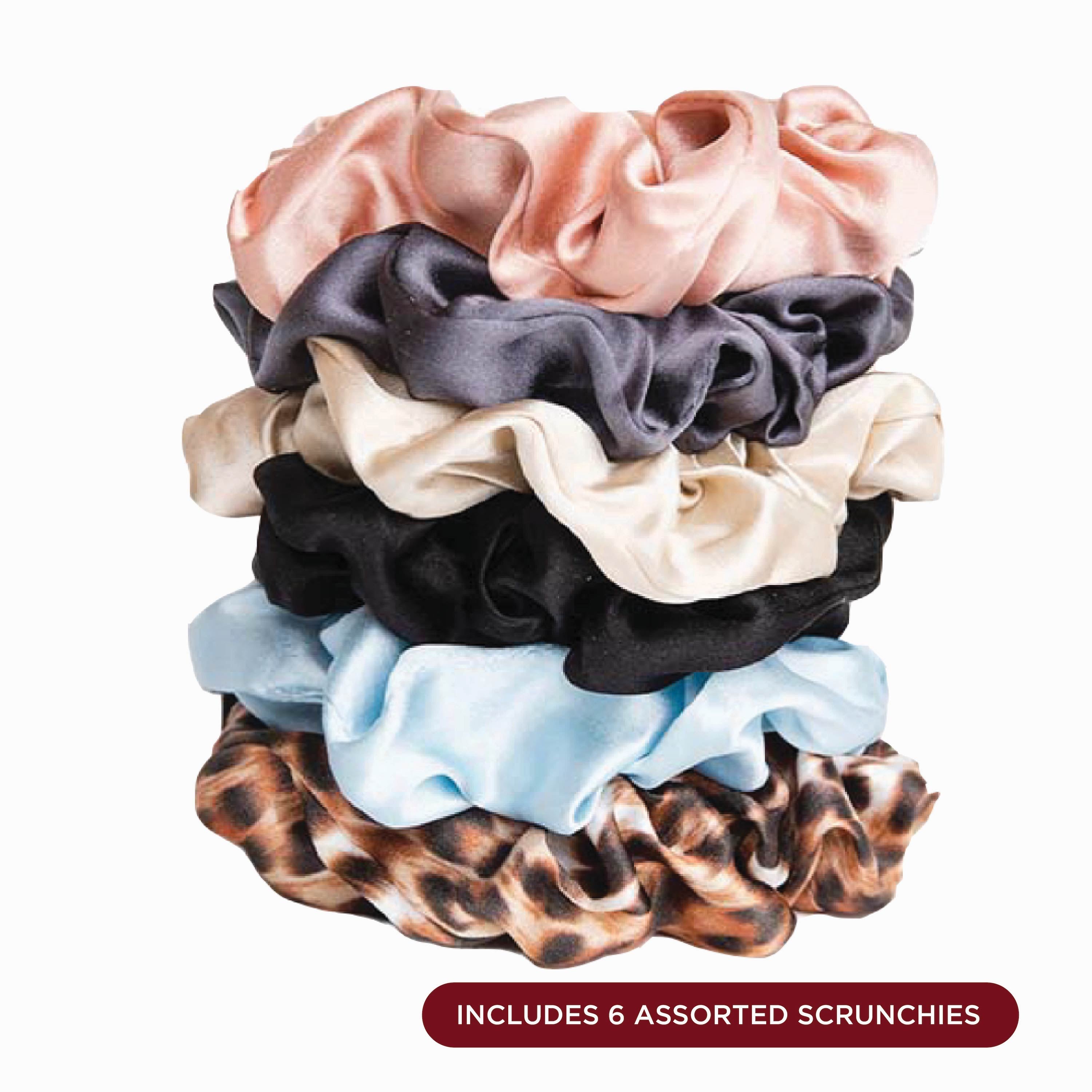 NIGHT Silk Scrunchies Silk Scrunchies, Oversized