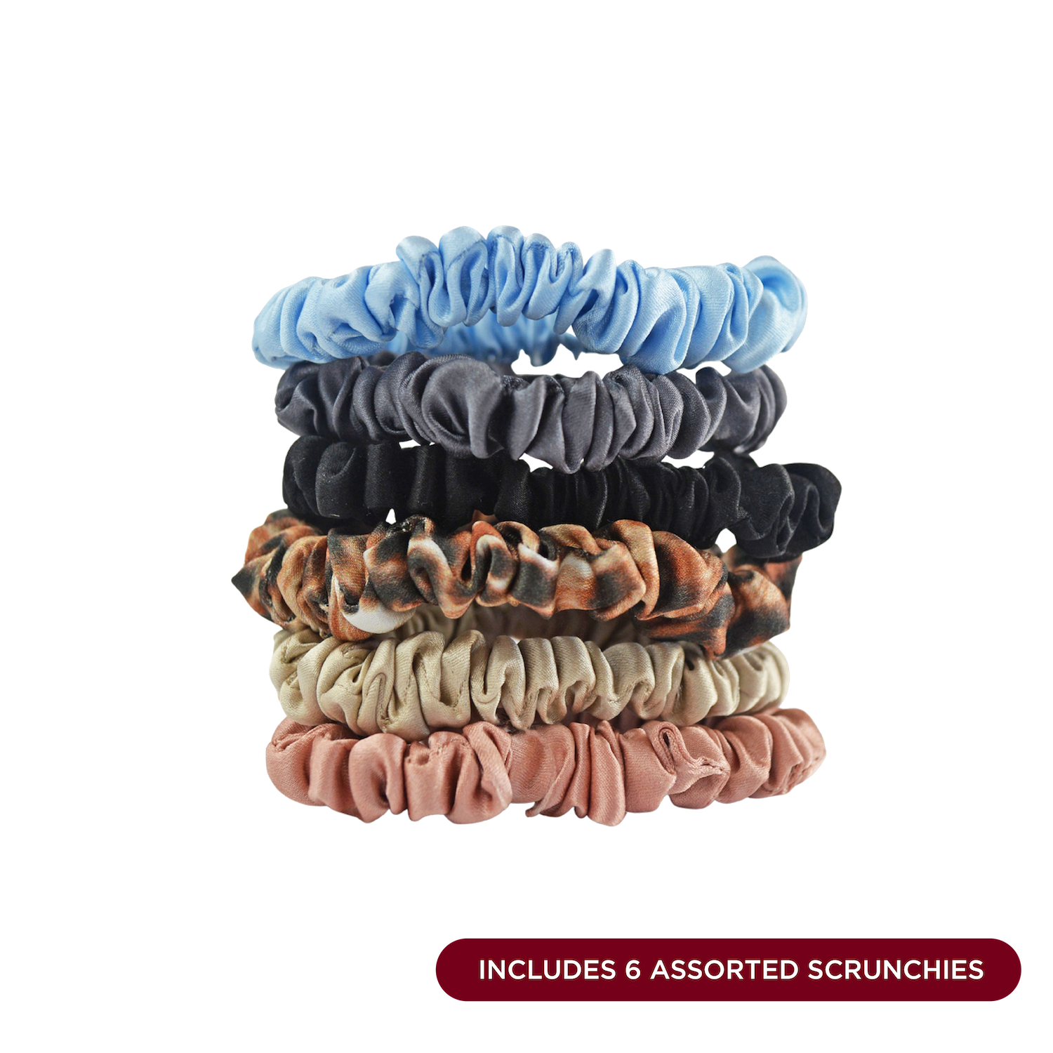 NIGHT Silk Scrunchies Silk Scrunchies, Skinny