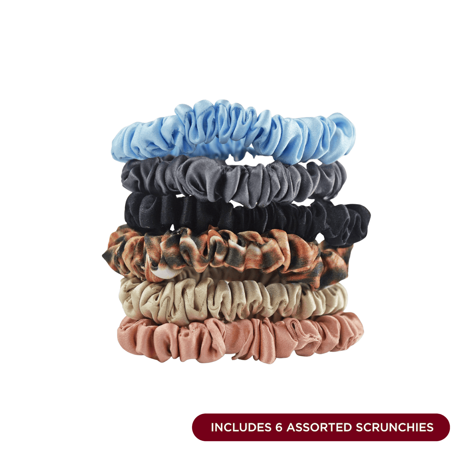 NIGHT Silk Scrunchies Silk Scrunchies, Skinny