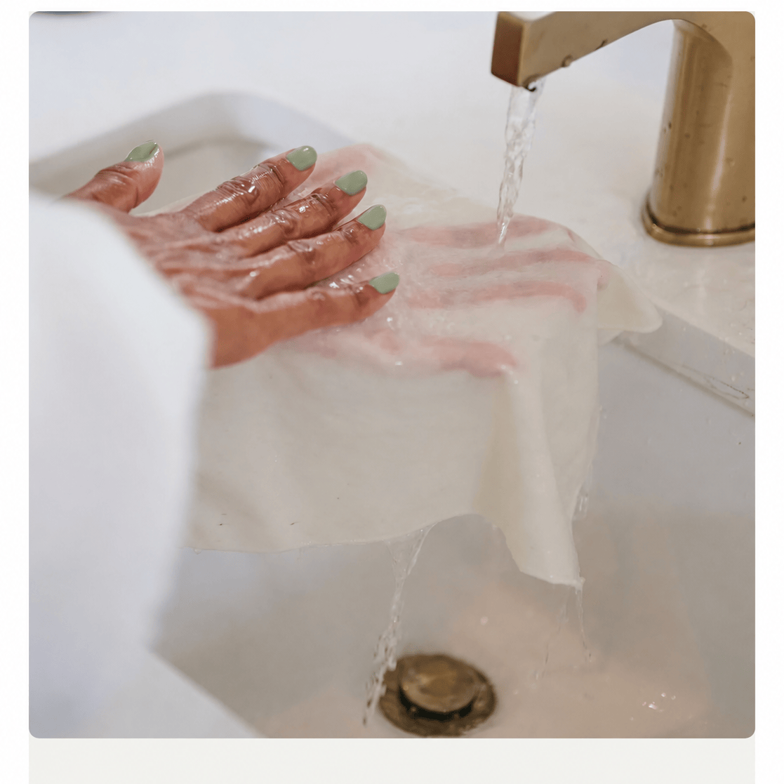 NIGHT Wc Silk Raw Silk Skincare Washcloth