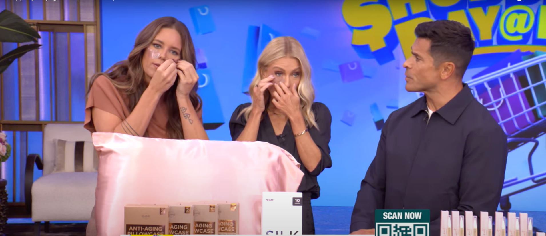 NIGHT eye patches featured on LIVE with Kelly and Mark