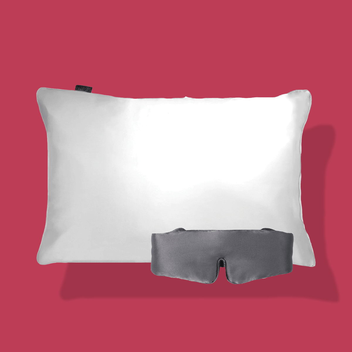 NIGHT silk pillowcase and oversized eye mask gift set.