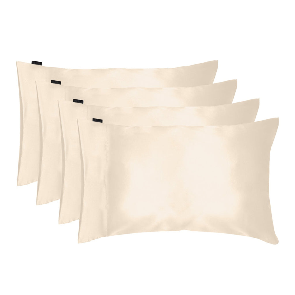 NIGHT Duplicate Standard/Queen / Champagne Satin Washable Pillowcase - 4PK