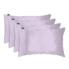 NIGHT Duplicate Standard/Queen / Lavender Satin Washable Pillowcase - 4PK