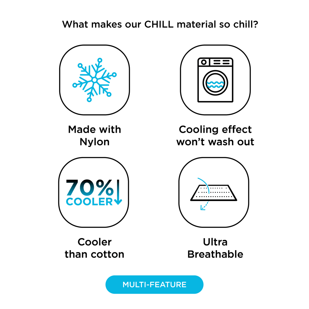 NIGHT SH Cooling CHILL Cooling Nylon Sheets (Separates)