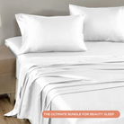 NIGHT Duplicate Satin Washable Sheets (2PC Bundle)