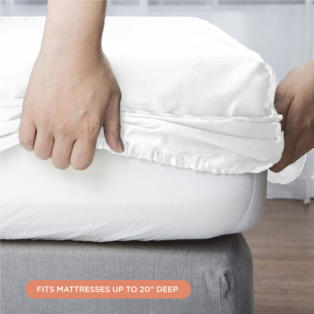 NIGHT Duplicate Satin Washable Sheets (2PC Bundle)