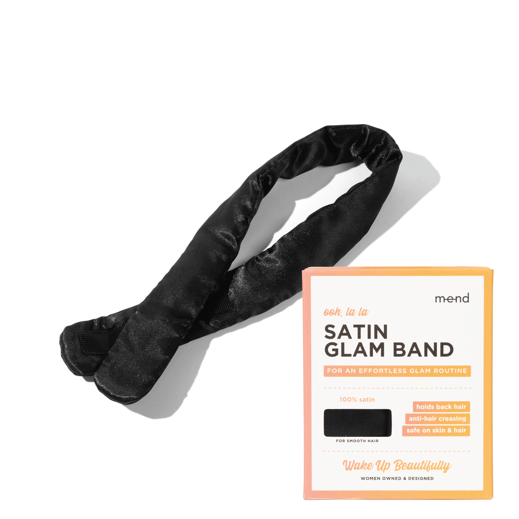 satin glam band and packaging