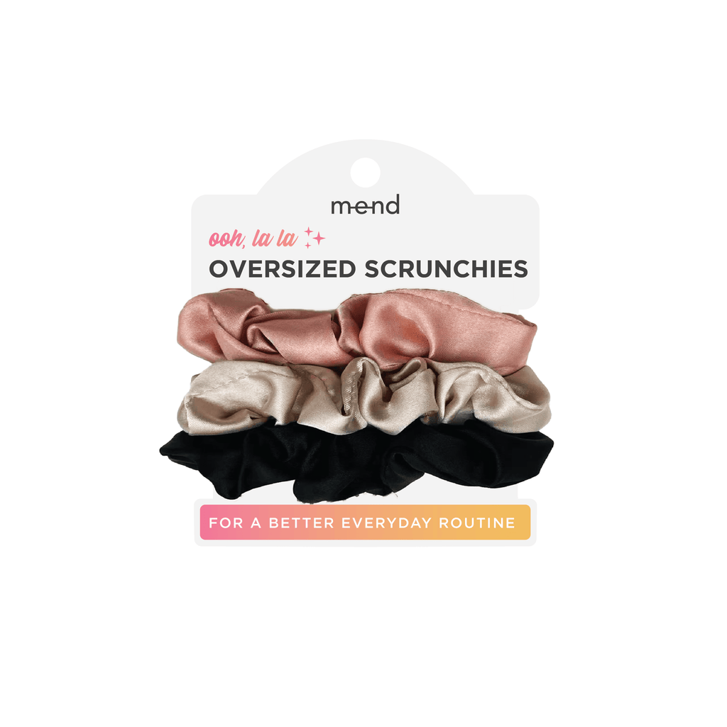 MEND Duplicate 3pk Satin Oversized Scrunchies (3 PK)