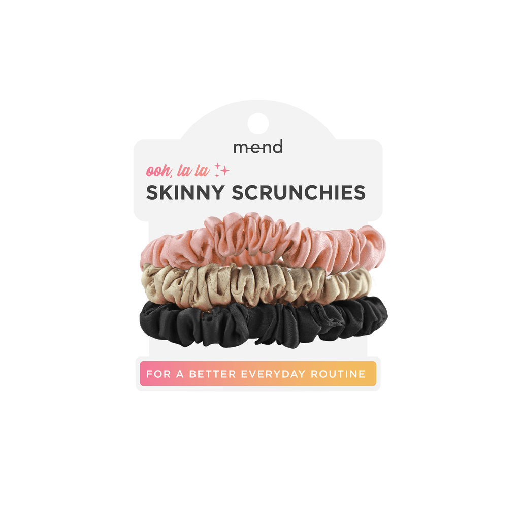 MEND Duplicate Satin Skinny Scrunchies (3 PK)