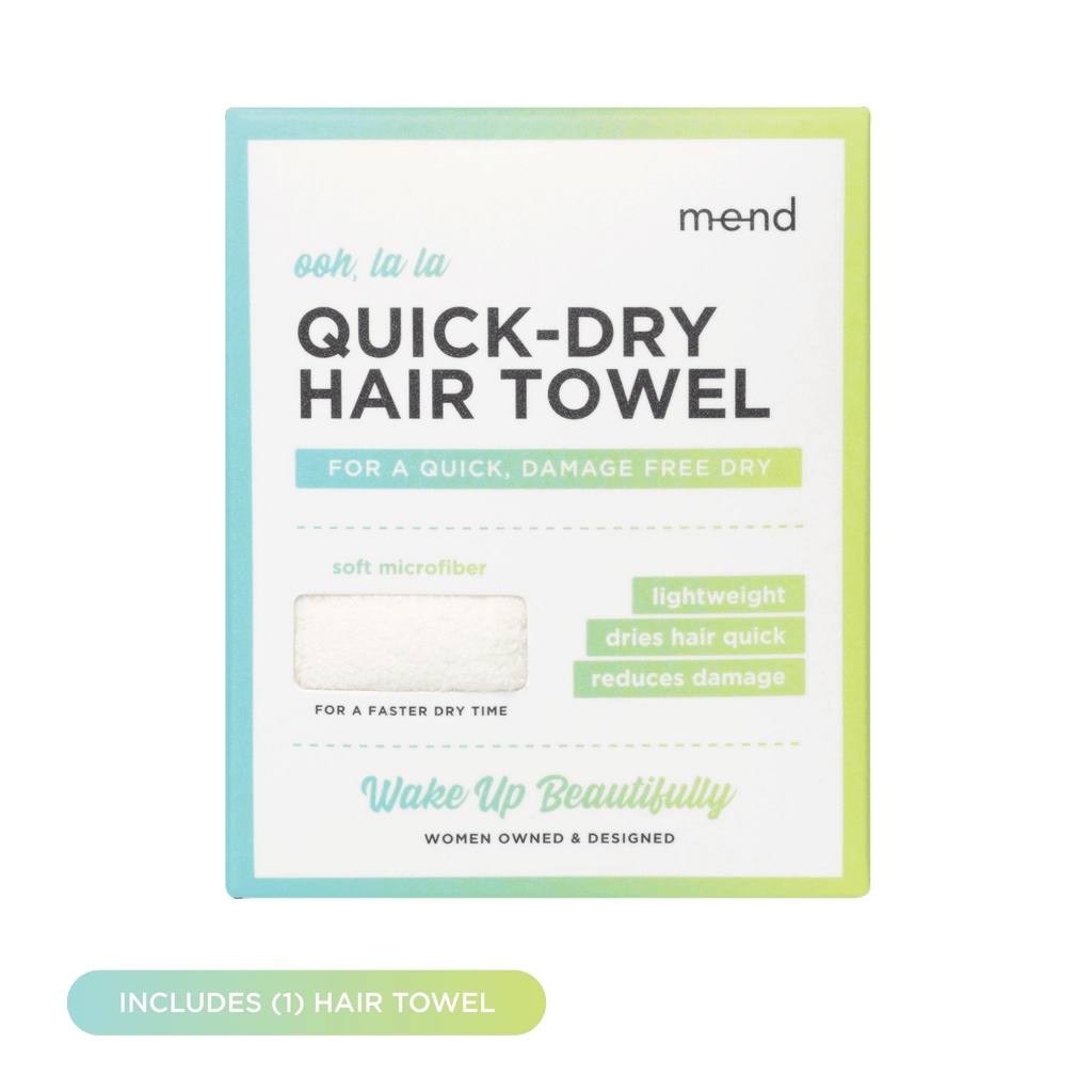 MEND HAIR ACCESSORIES Spa White Quick Dry Hair Wrap