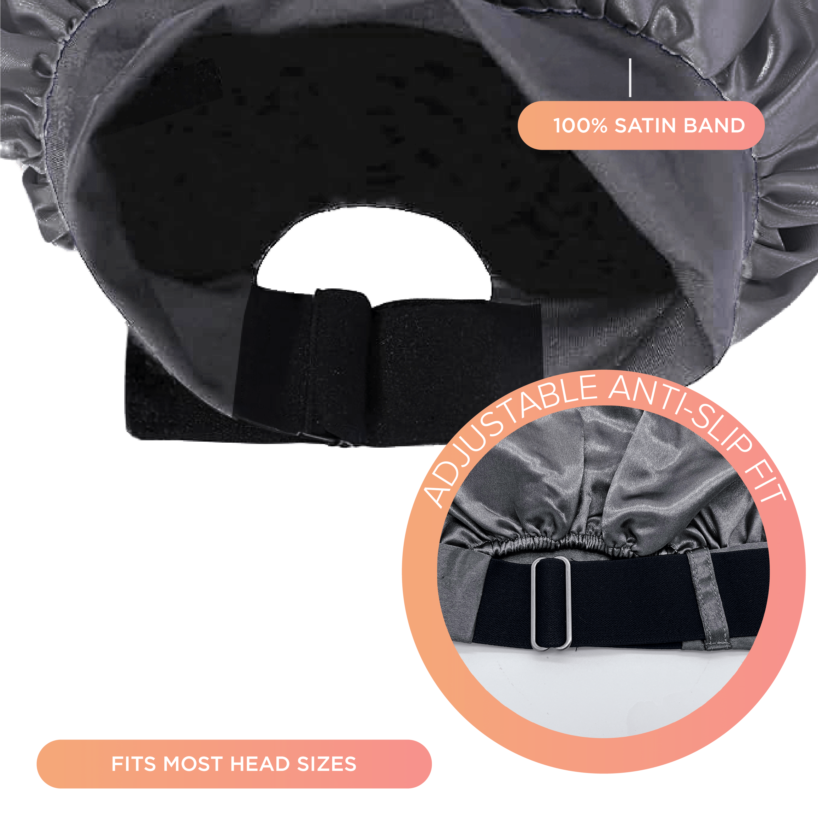 MEND HAIR ACCESSORIES Satin No Slip Bonnet