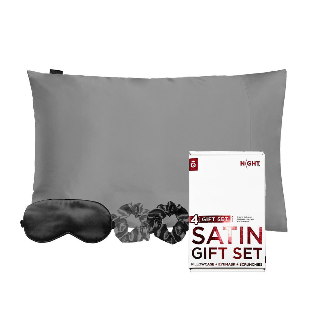 NIGHT Duplicate Gunmetal Satin Gift Set (4 Piece)