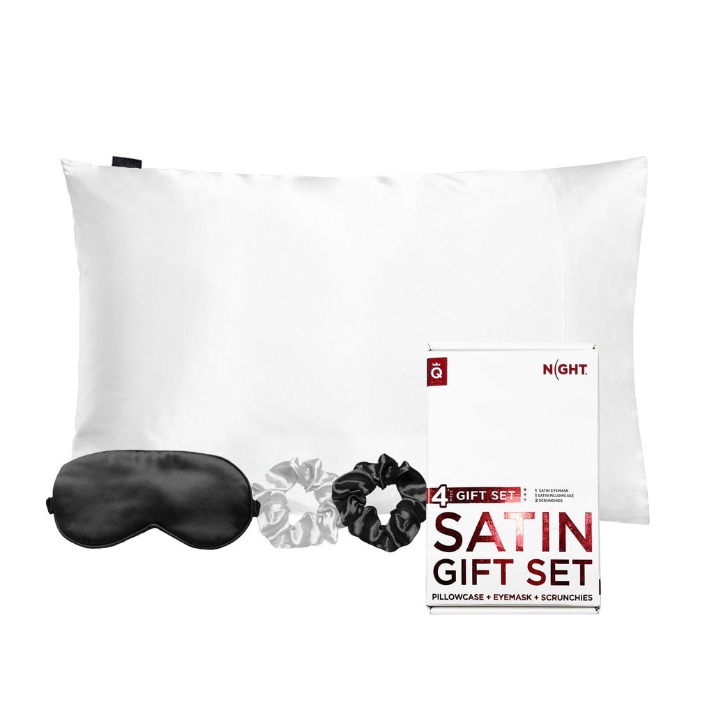 NIGHT Duplicate White Satin Gift Set (4 Piece)